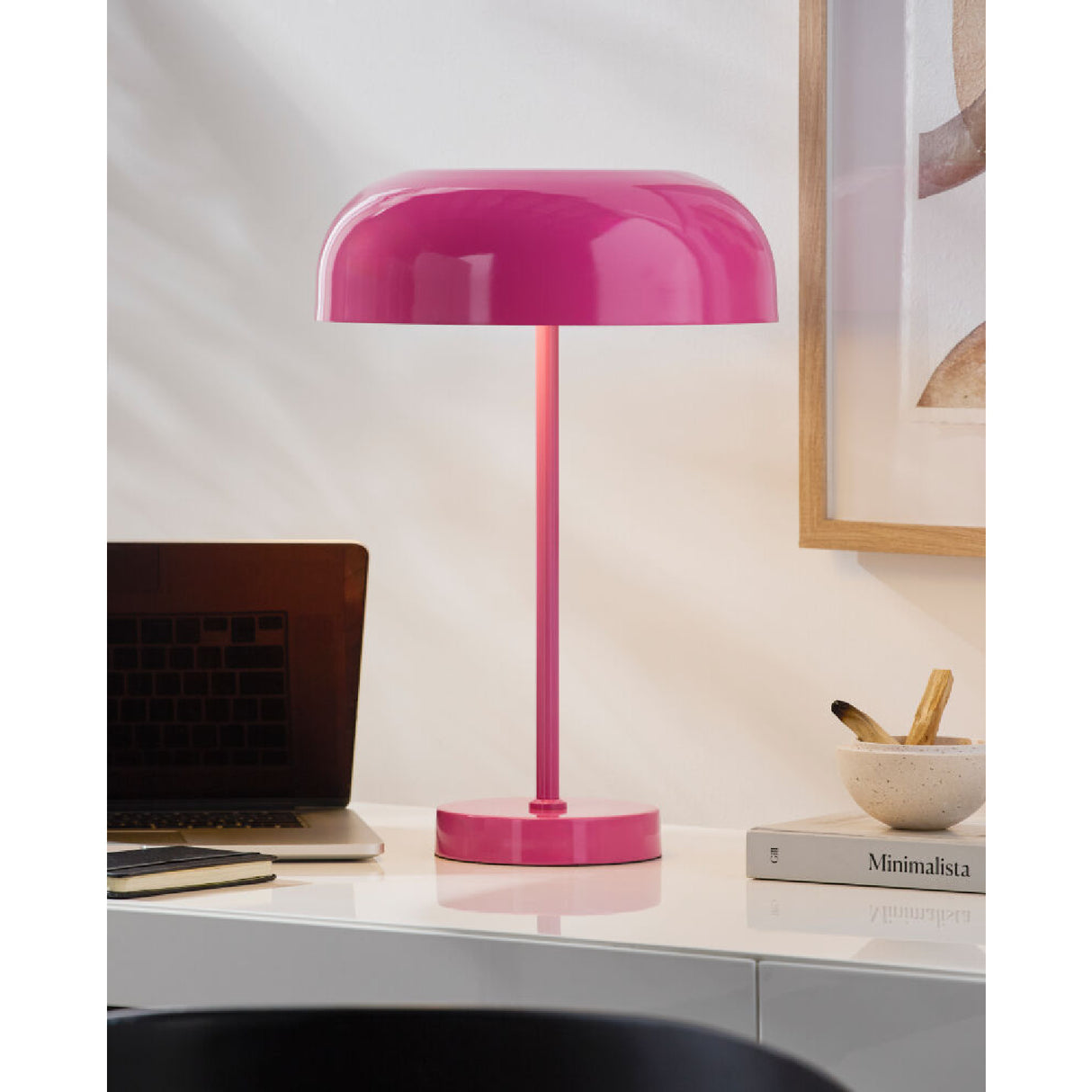 Painted Metal Accent Table Lamp | Oroa.com