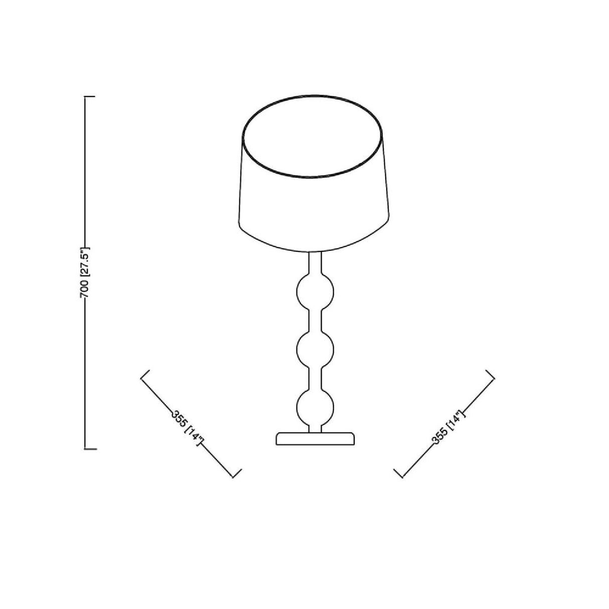 Modern European furniture - Triple Orb Rubberwood Table Lamp - www.oroa.com | Oroa.com