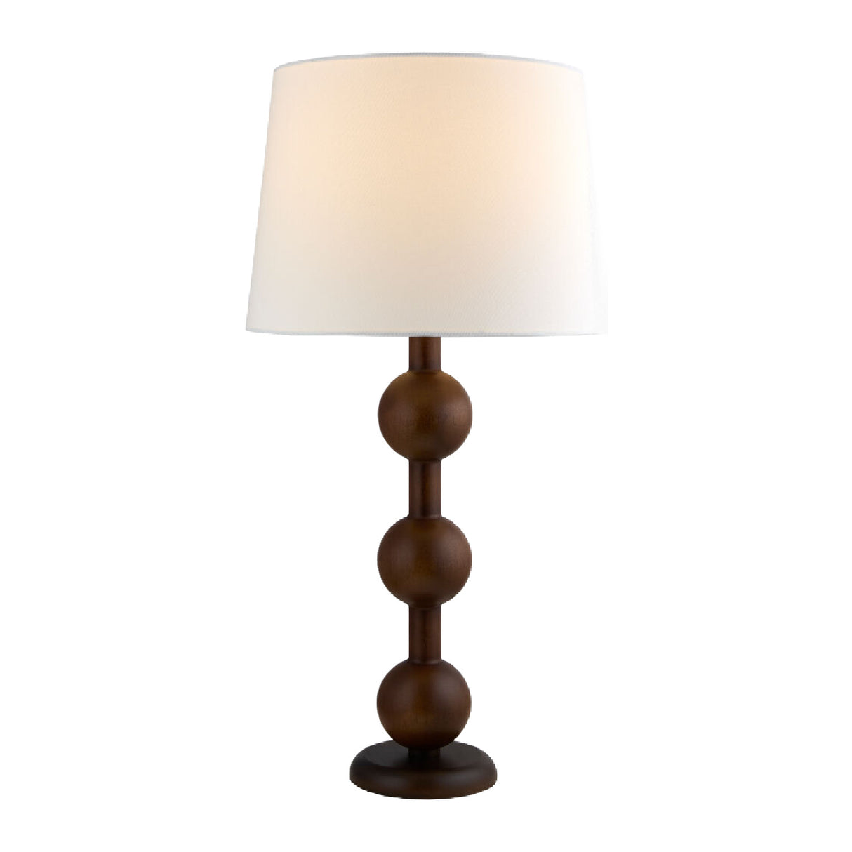 Modern European furniture - Triple Orb Rubberwood Table Lamp - www.oroa.com | Oroa.com