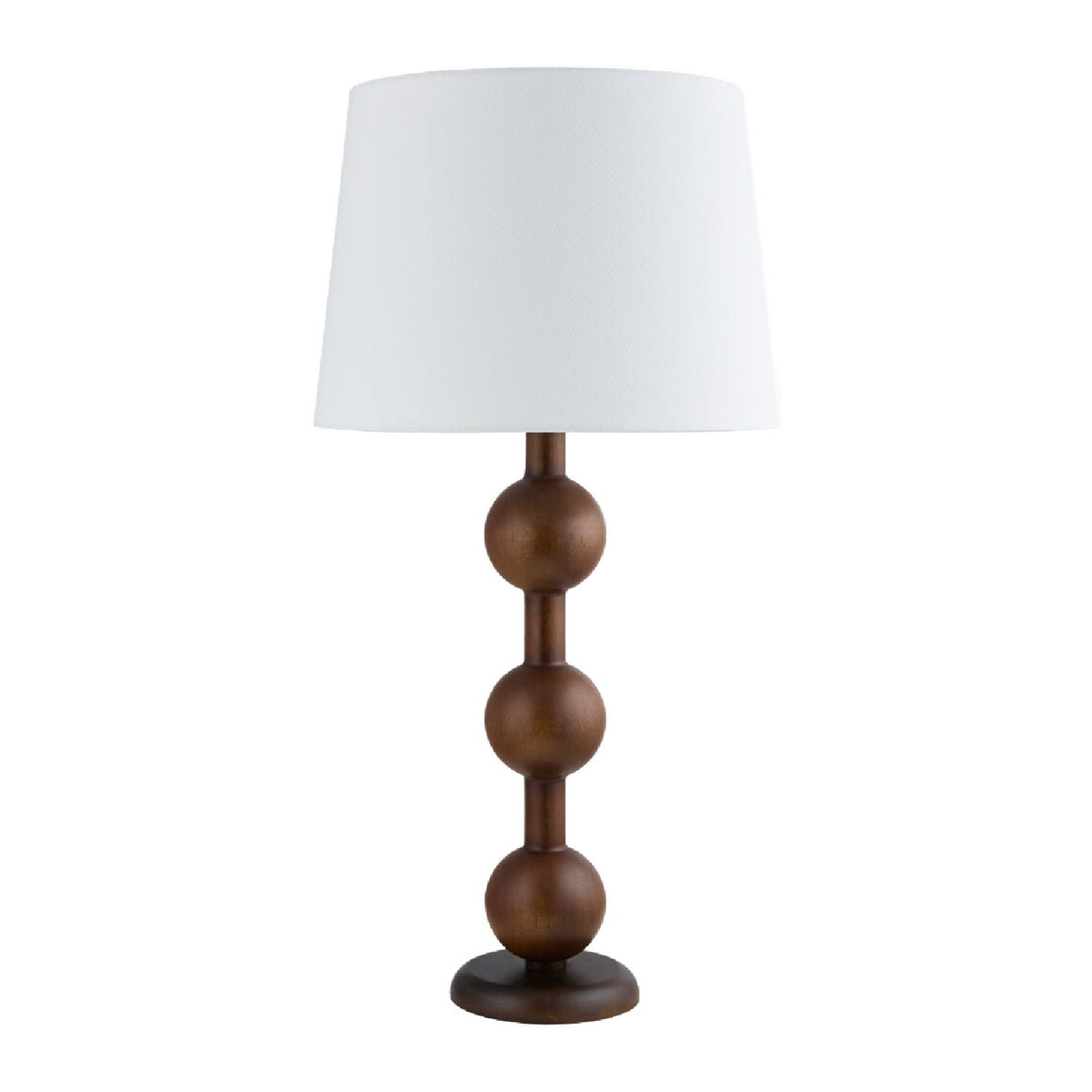 Modern European furniture - Triple Orb Rubberwood Table Lamp - www.oroa.com | Oroa.com