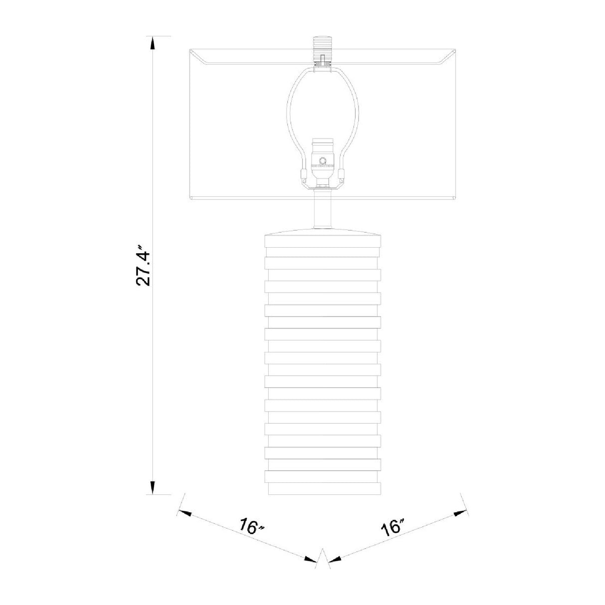 Distressed Finish Accent Table Lamp | Oroa.com