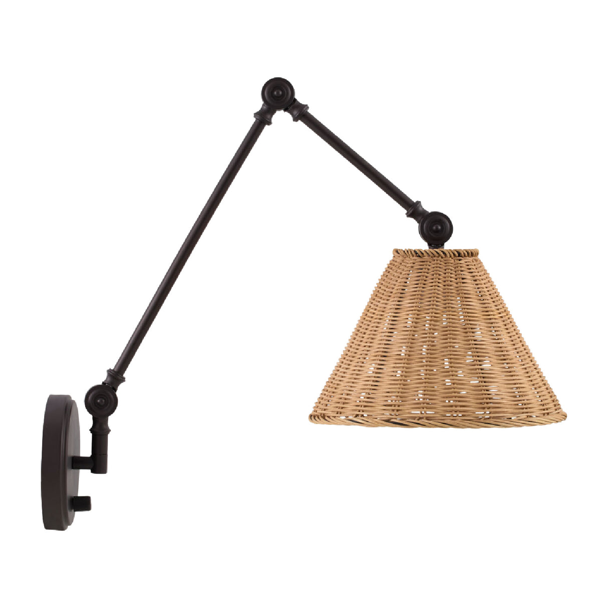 Modern European furniture - Rattan Adjustable-Arm Wall Lamp - www.oroa.com | Oroa.com