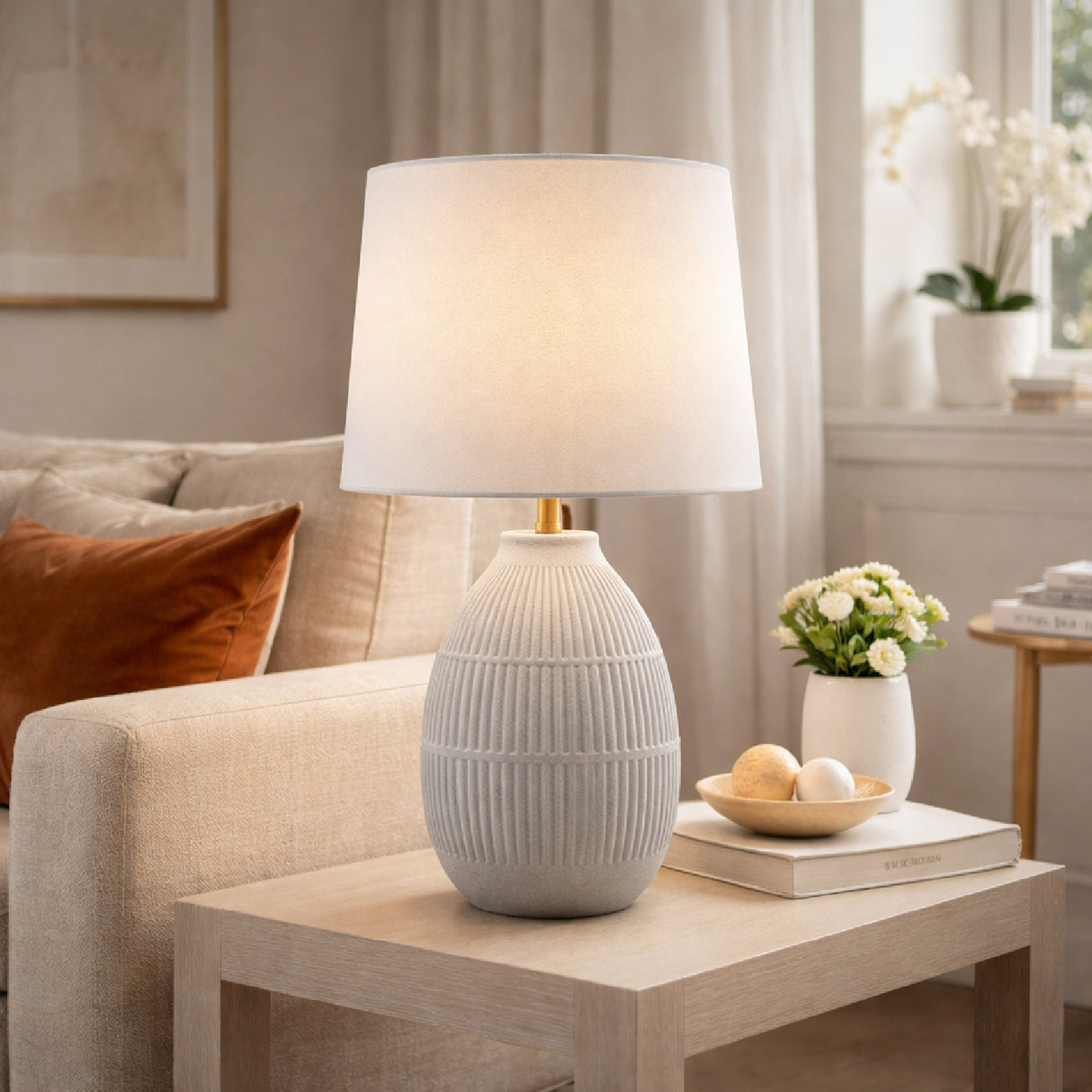 Modern European furniture - High Gloss Ceramic Table Lamp - www.oroa.com | Oroa.com