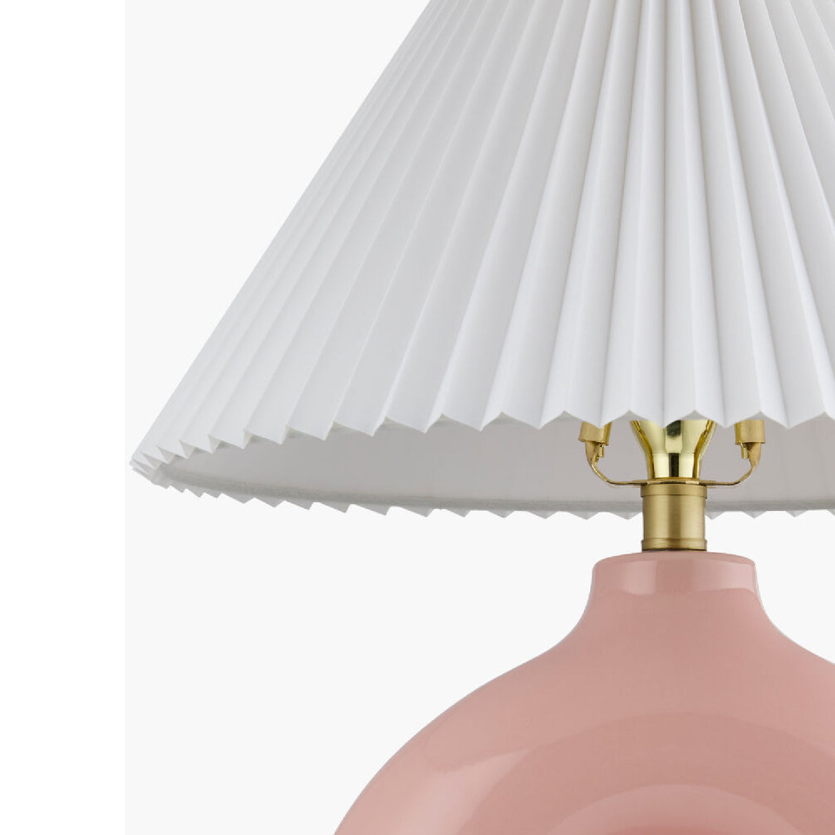 Modern European furniture - Pleated White Fabric Table Lamp - www.oroa.com | Oroa.com