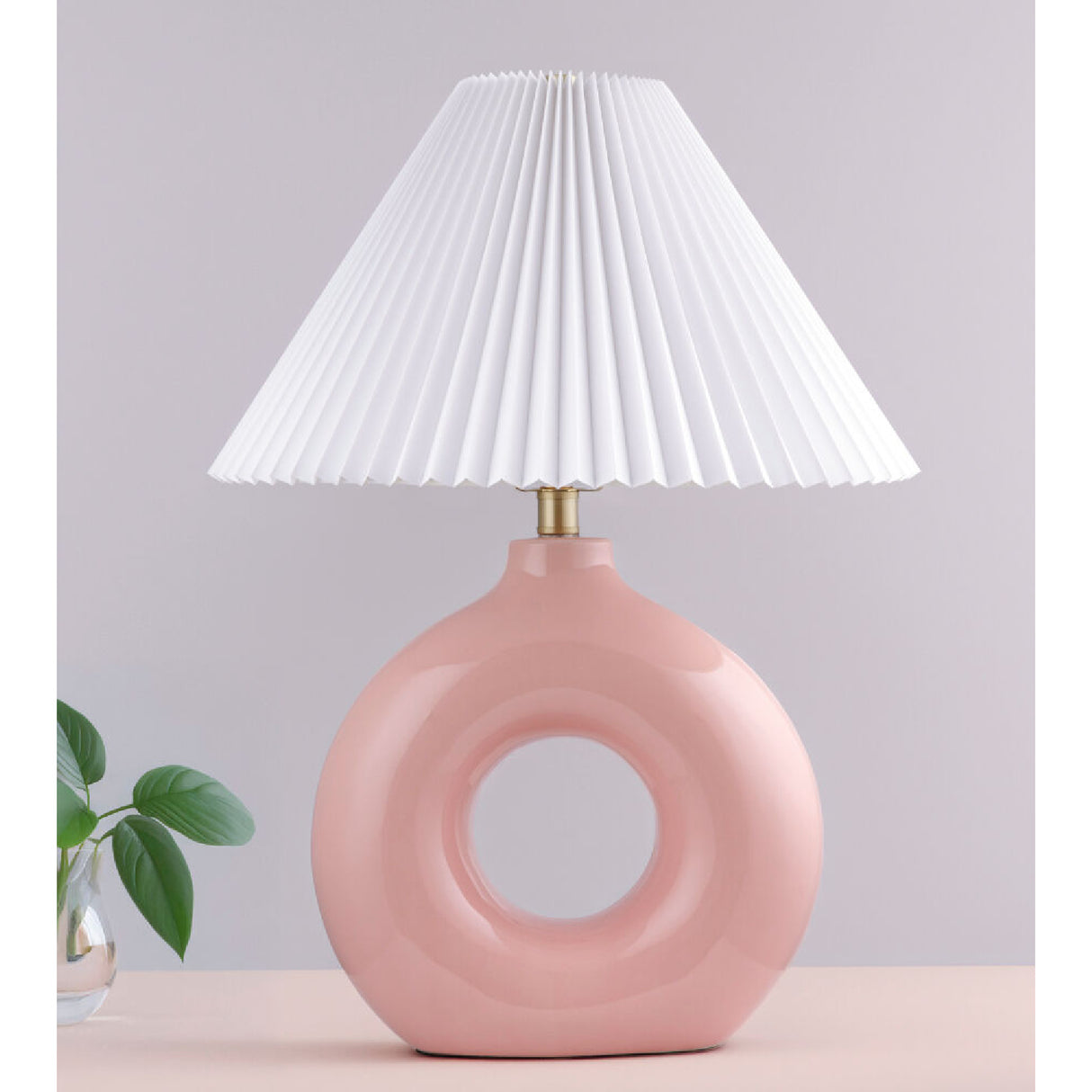 Modern European furniture - Pleated White Fabric Table Lamp - www.oroa.com | Oroa.com