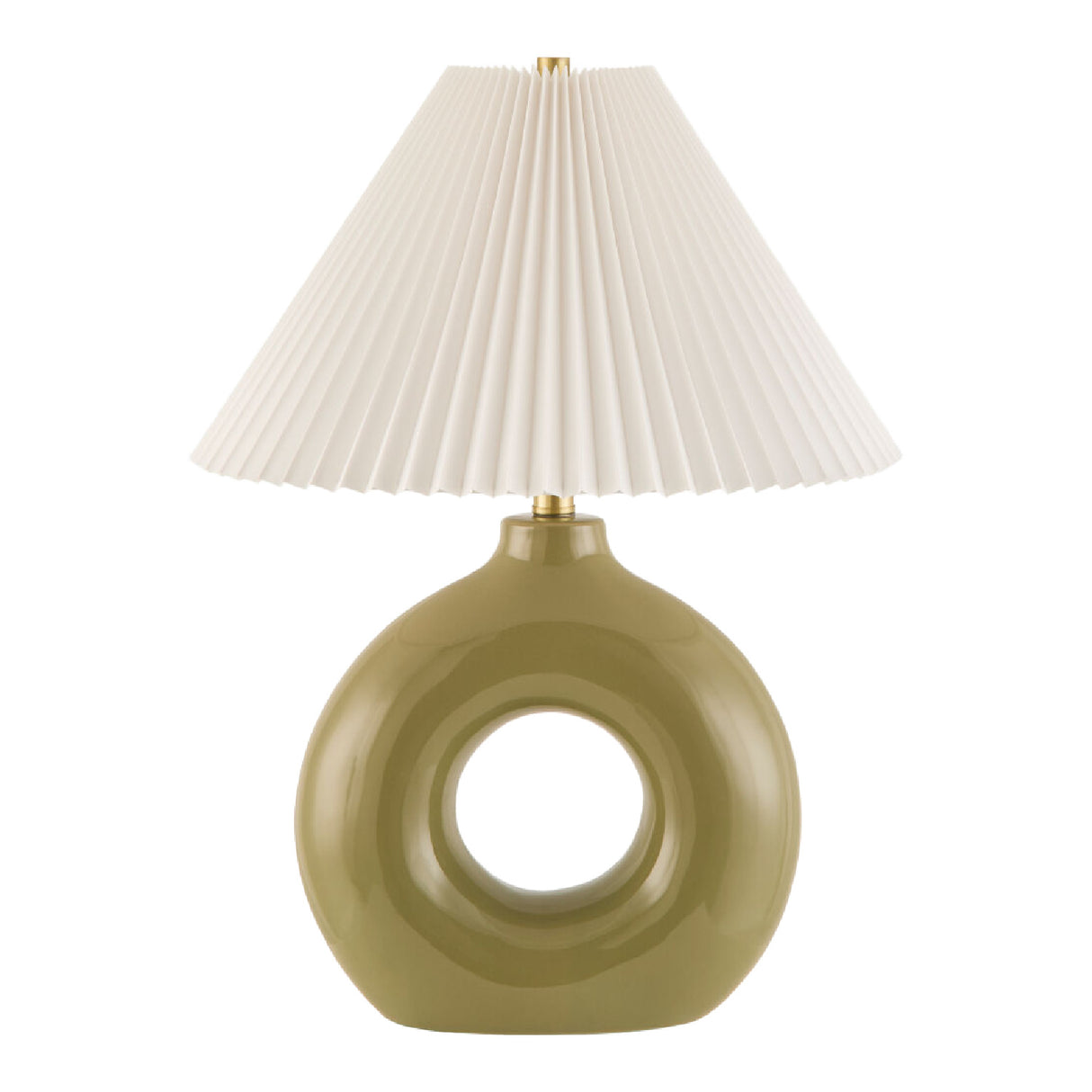 Modern European furniture - Pleated White Fabric Table Lamp - www.oroa.com | Oroa.com