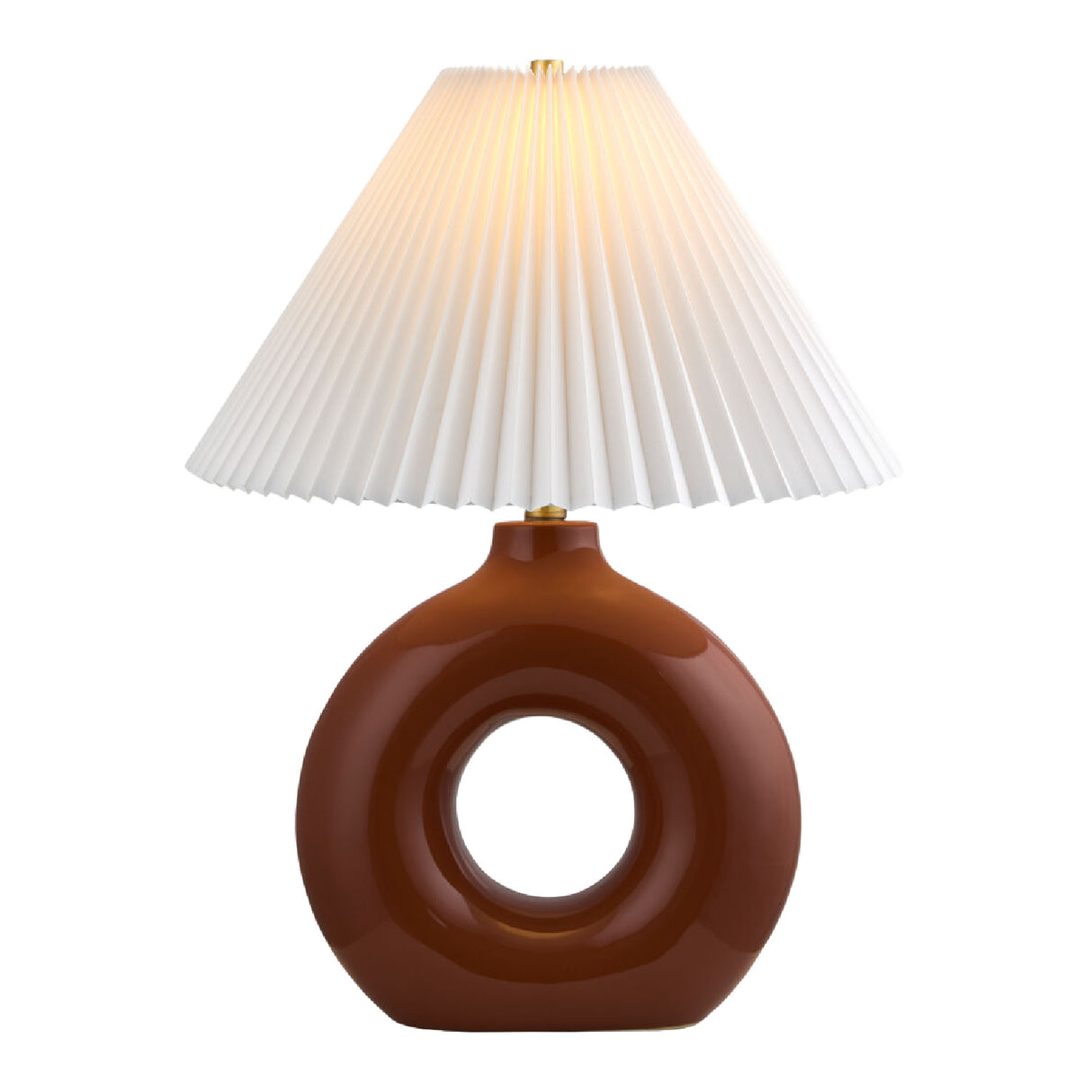 Modern European furniture - Pleated White Fabric Table Lamp - www.oroa.com | Oroa.com