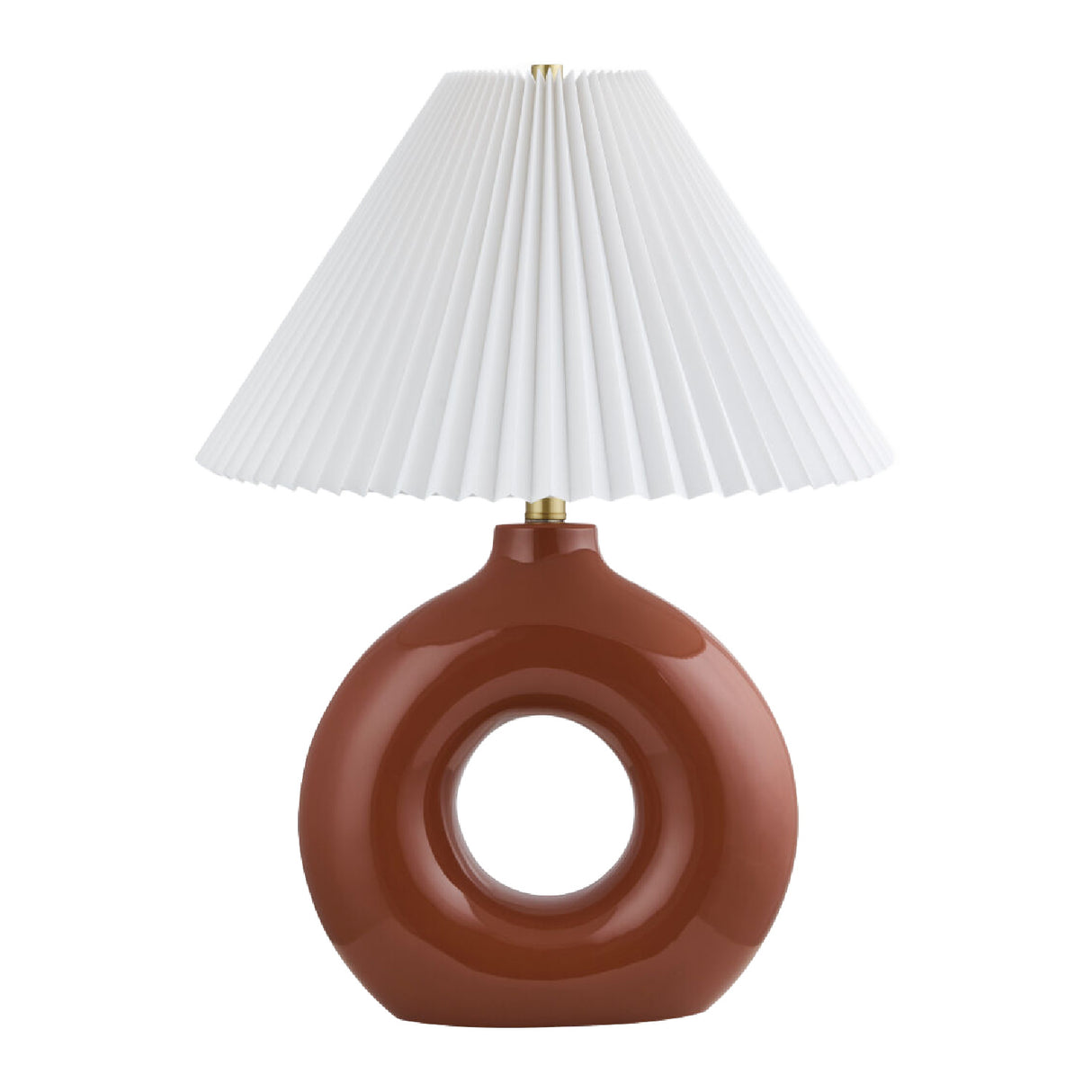 Modern European furniture - Pleated White Fabric Table Lamp - www.oroa.com | Oroa.com