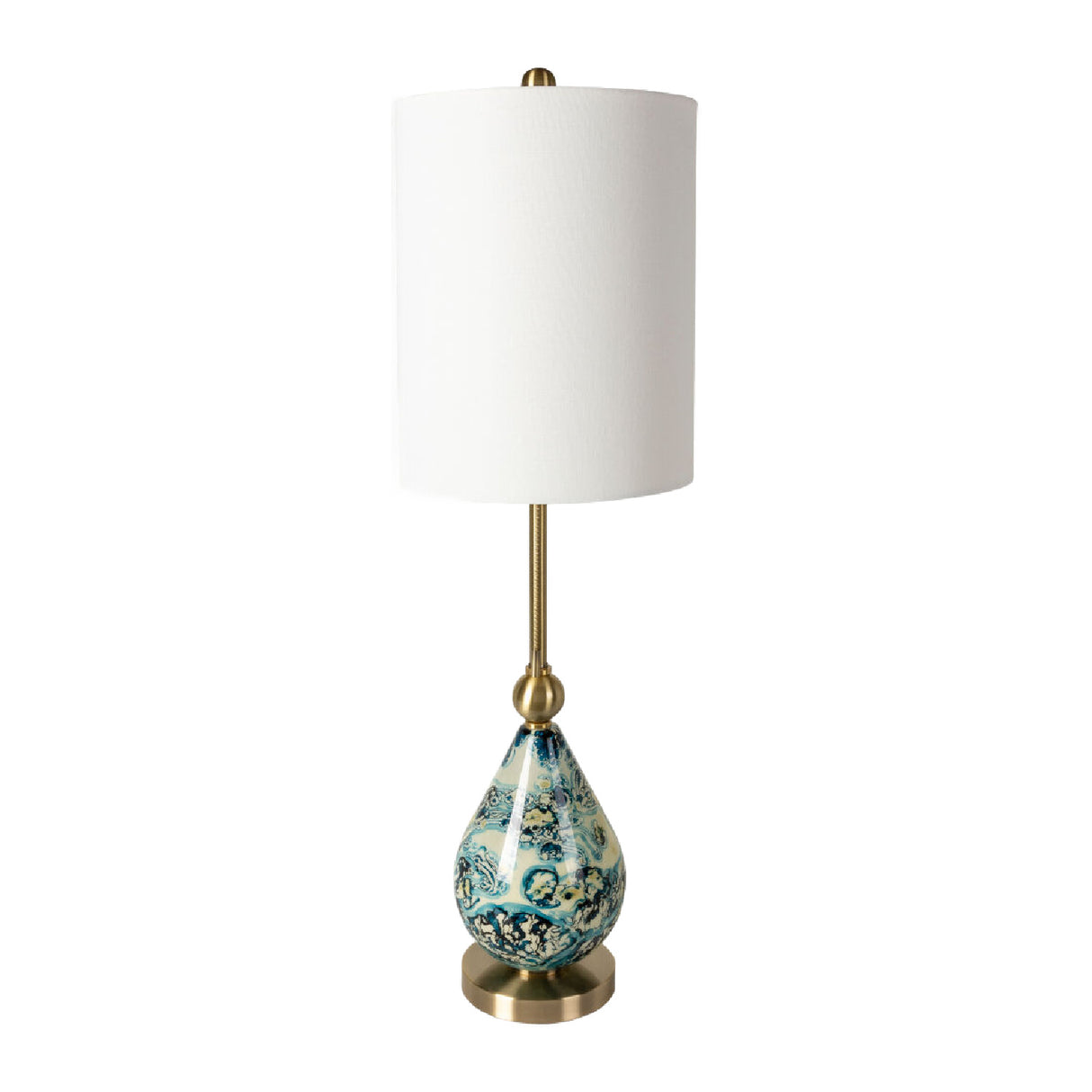 Modern European furniture - Painted Glass Accent Table Lamp - www.oroa.com | Oroa.com
