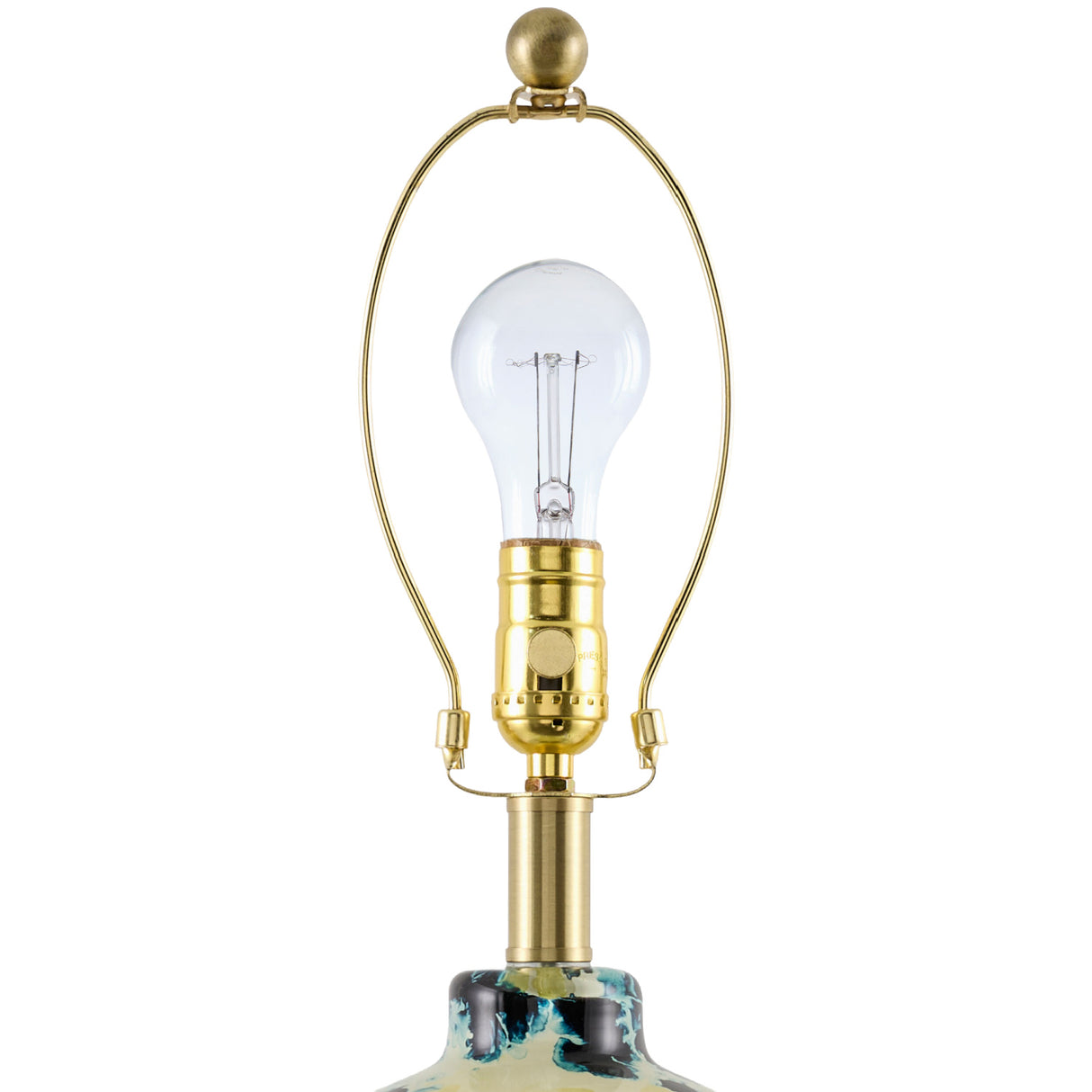 Modern European furniture - Painted Glass Accent Table Lamp - www.oroa.com | Oroa.com