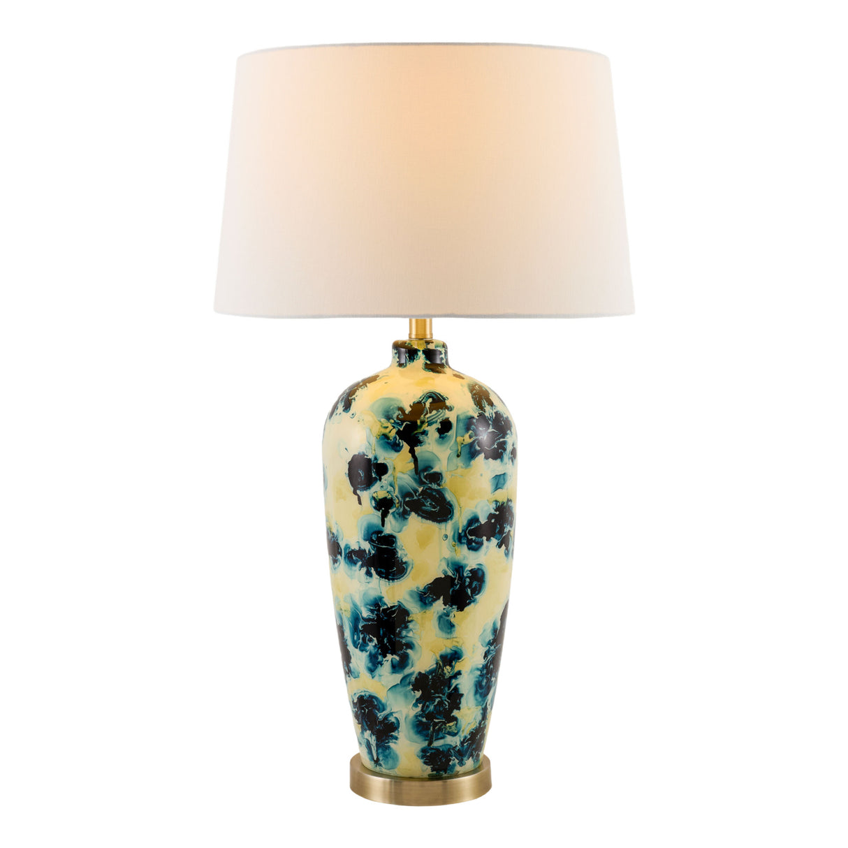 Modern European furniture - Painted Glass Accent Table Lamp - www.oroa.com | Oroa.com