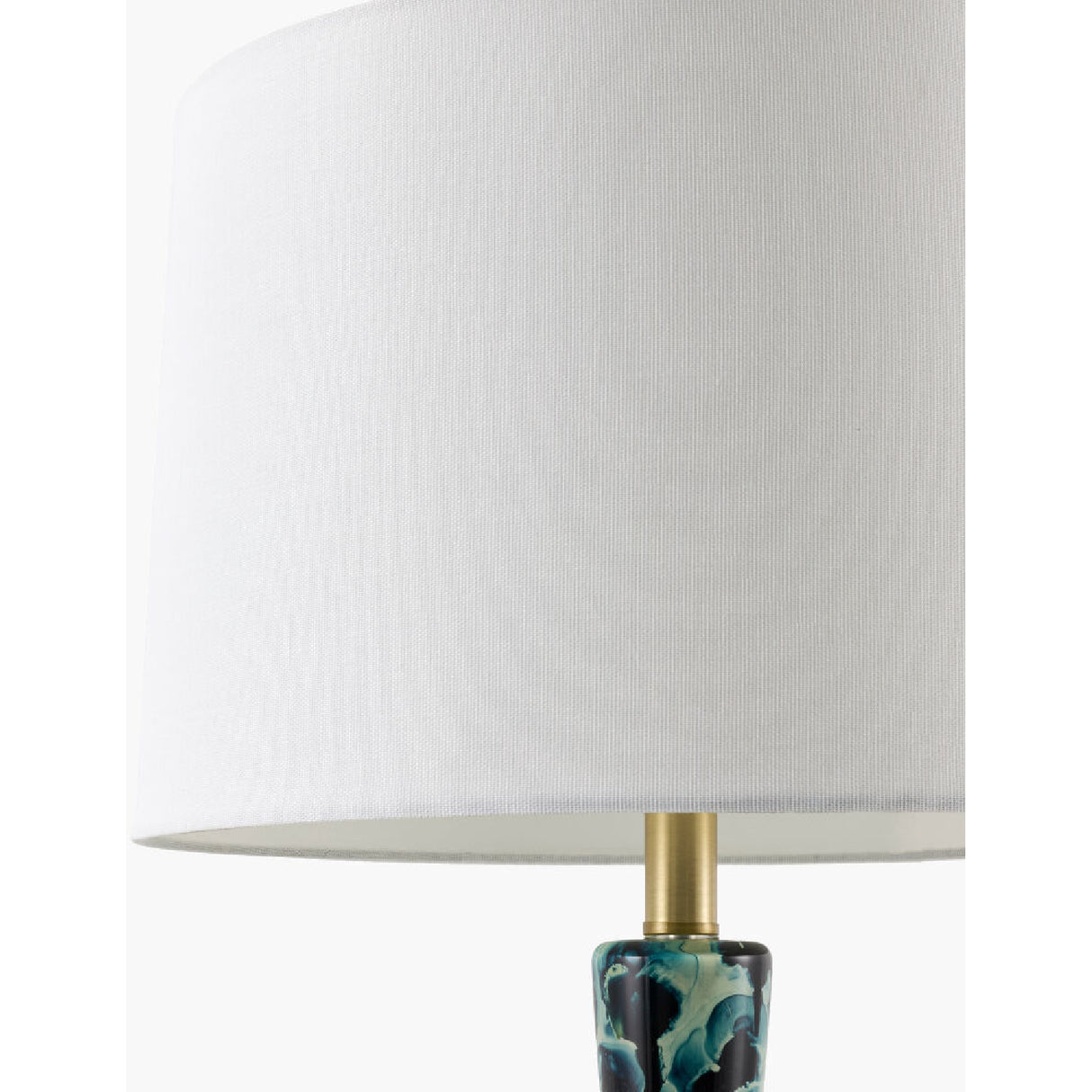 Modern European furniture - Painted Blue Glass Table Lamp - www.oroa.com | Oroa.com