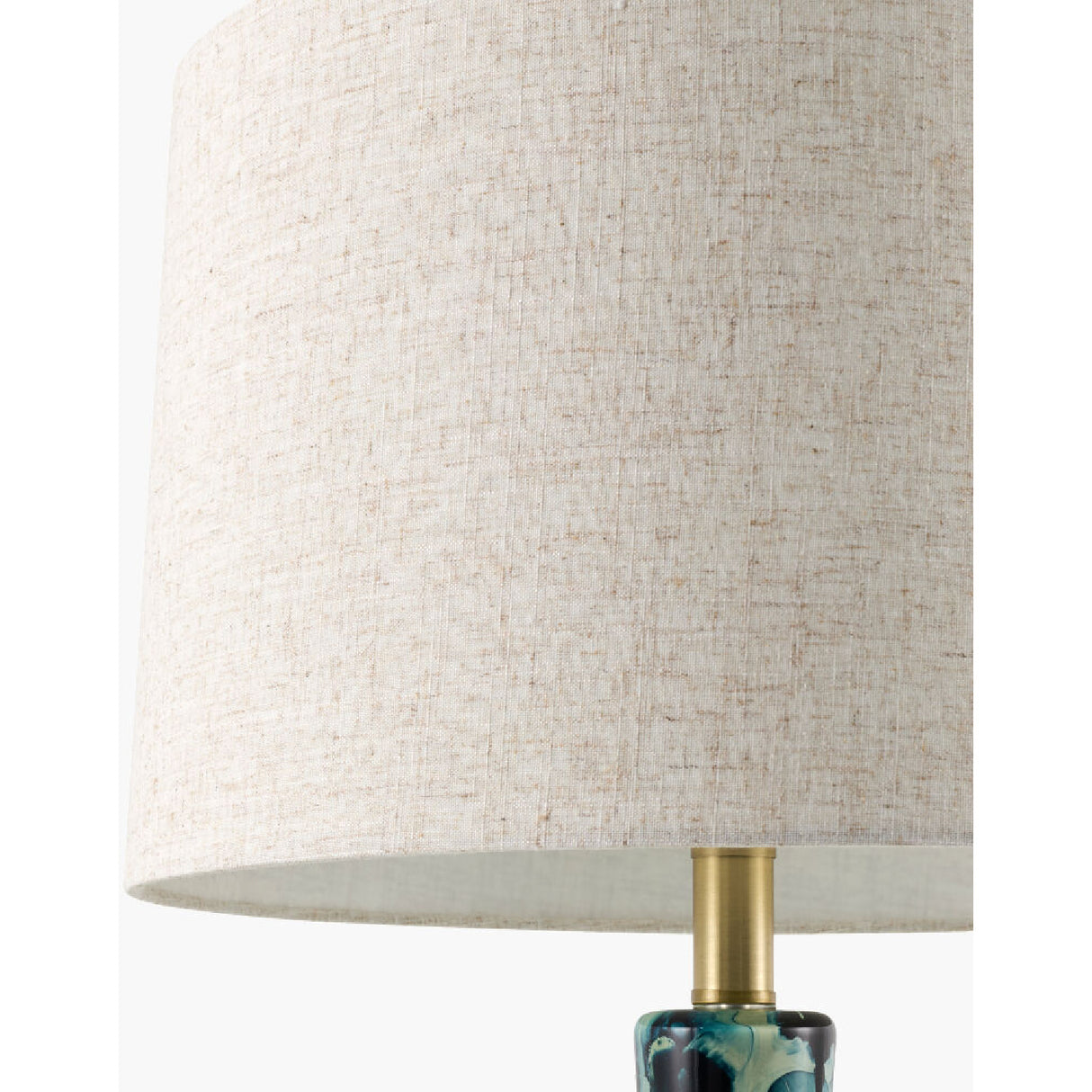 Modern European furniture - Painted Blue Glass Table Lamp - www.oroa.com | Oroa.com