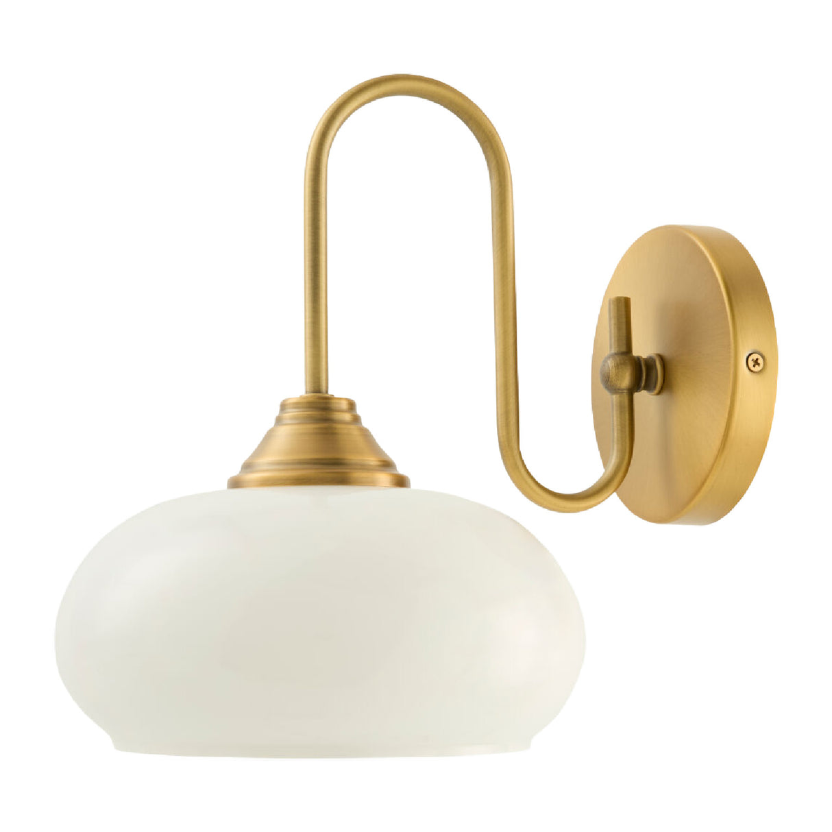 Modern European furniture - White Glass Accent Wall Lamp - www.oroa.com | Oroa.com