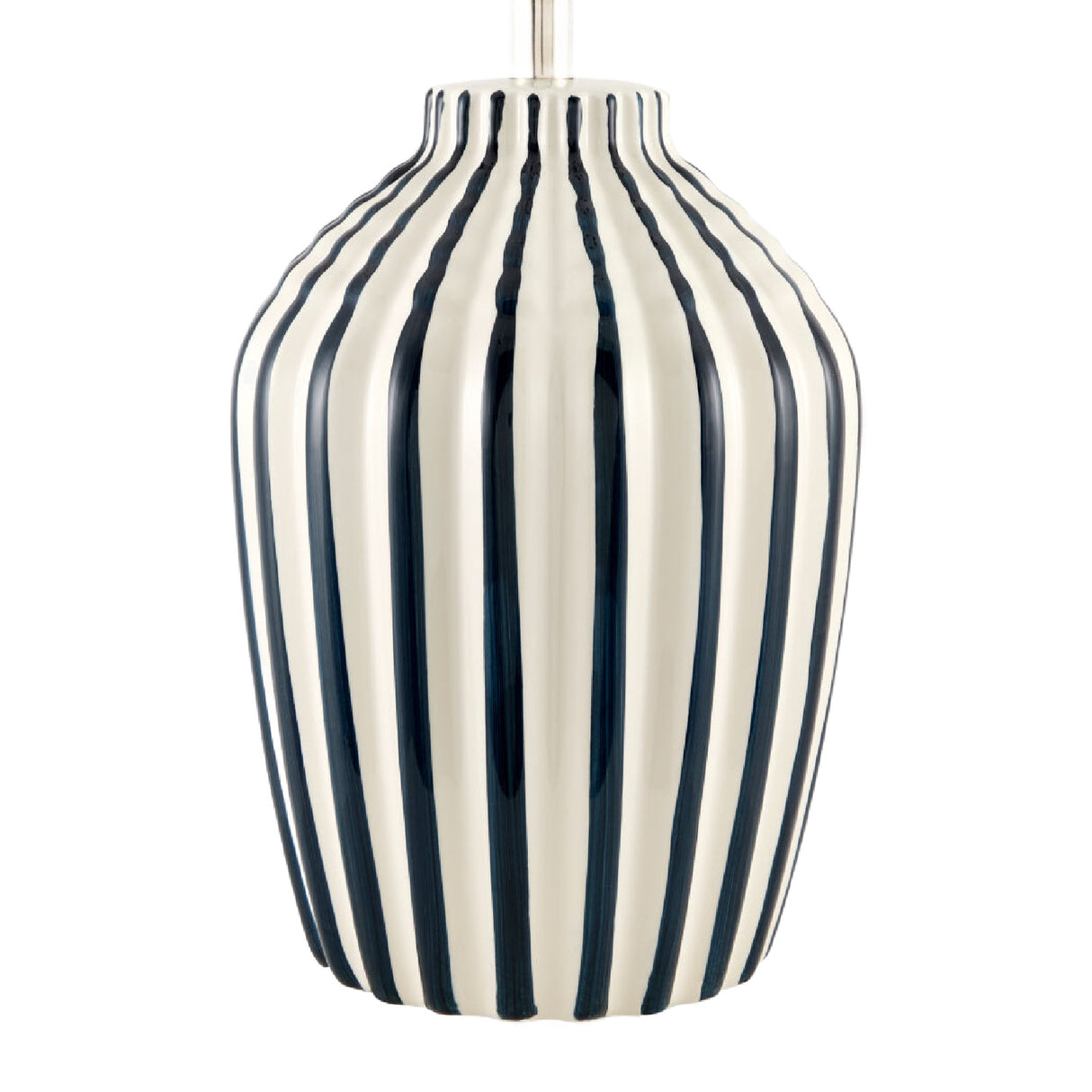 Lined Ceramic Accent Table Lamp | Oroa.com