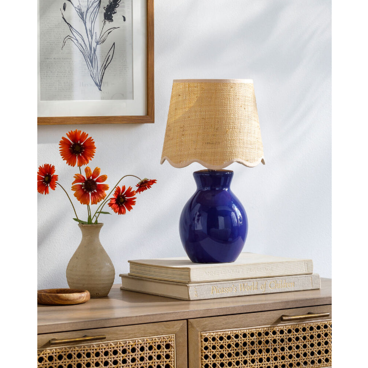 Modern European furniture - Scalloped Edge Accent Table Lamp - www.oroa.com | Oroa.com