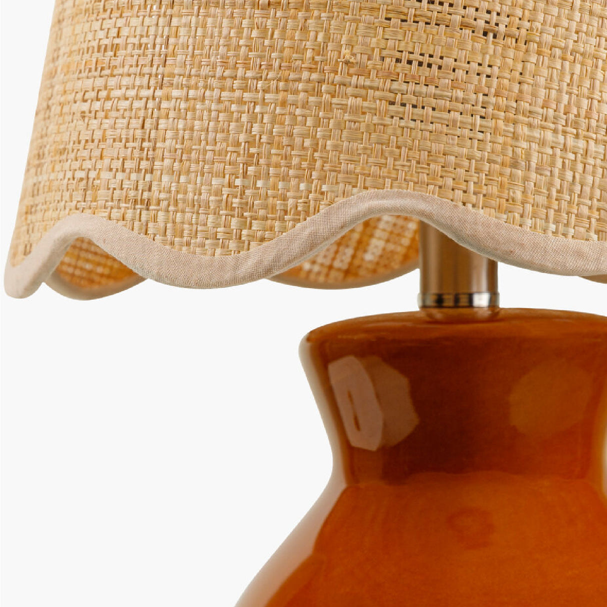 Modern European furniture - Scalloped Edge Accent Table Lamp - www.oroa.com | Oroa.com