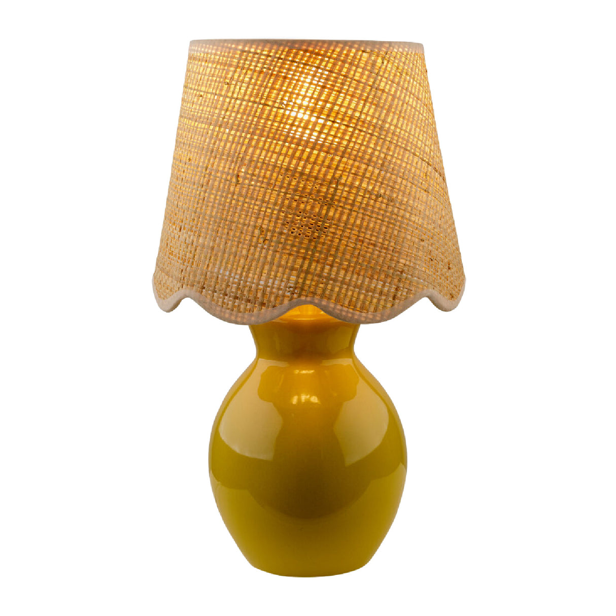 Modern European furniture - Scalloped Edge Accent Table Lamp - www.oroa.com | Oroa.com