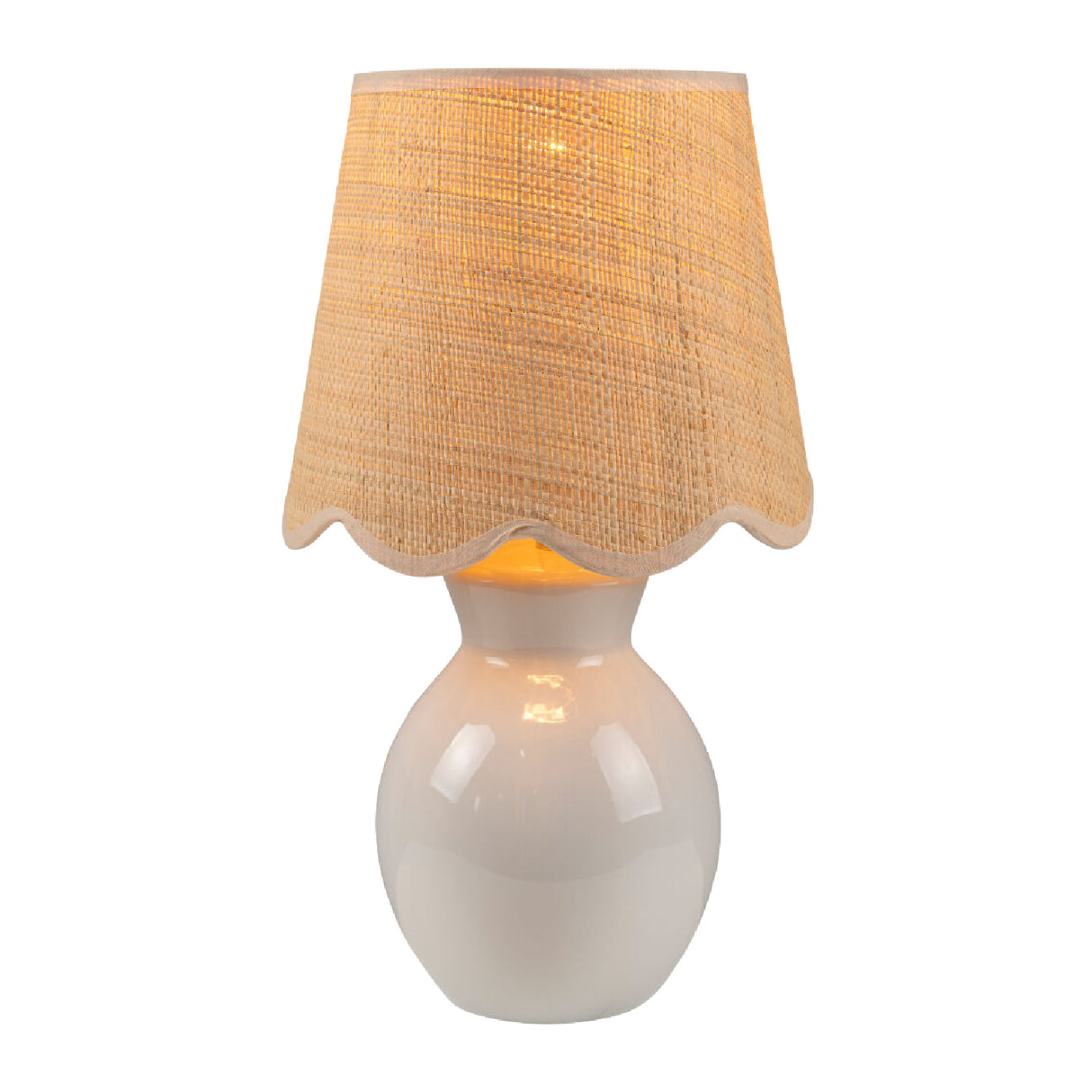 Modern European furniture - Scalloped Edge Accent Table Lamp - www.oroa.com | Oroa.com