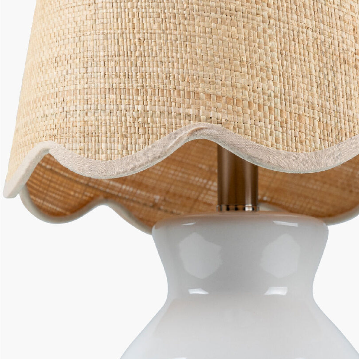 Modern European furniture - Scalloped Edge Accent Table Lamp - www.oroa.com | Oroa.com