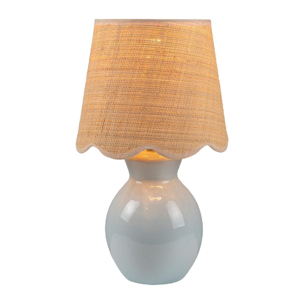 Modern European furniture - Scalloped Edge Accent Table Lamp - www.oroa.com | Oroa.com