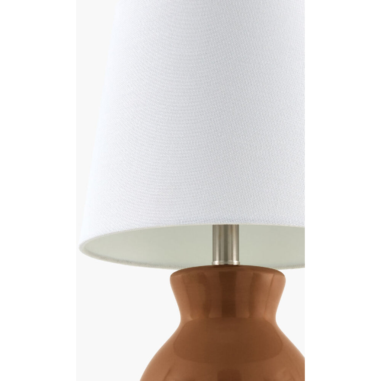 Modern European furniture - White Cotton Ceramic Table Lamp - www.oroa.com | Oroa.com