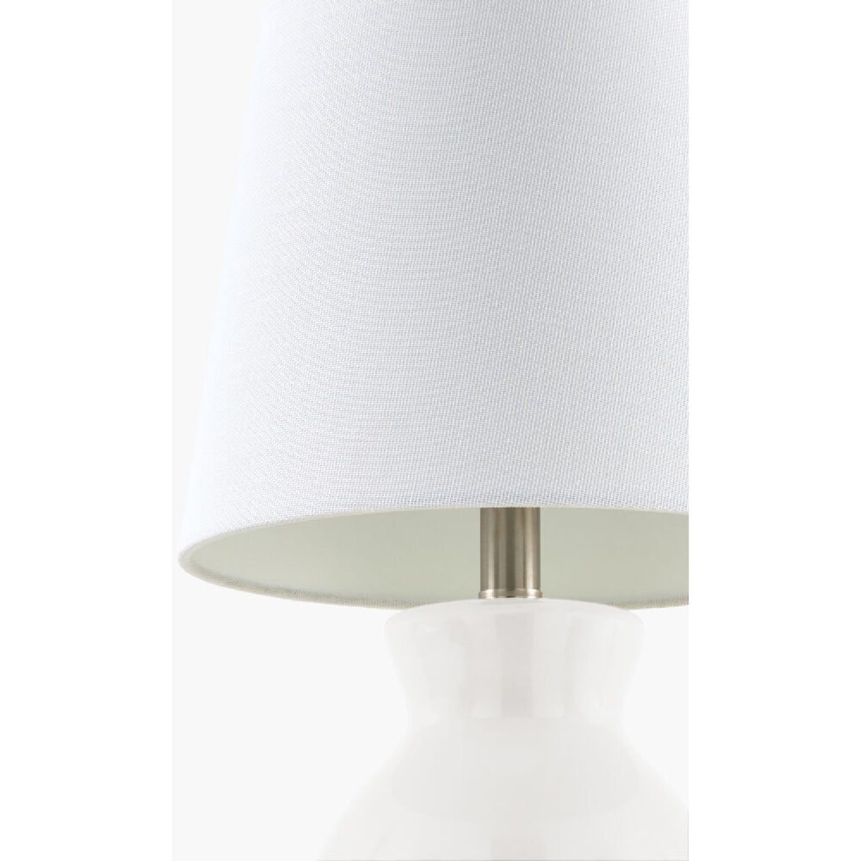 Modern European furniture - White Cotton Ceramic Table Lamp - www.oroa.com | Oroa.com