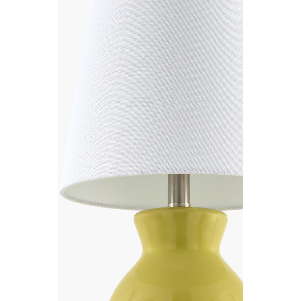 Modern European furniture - White Cotton Ceramic Table Lamp - www.oroa.com | Oroa.com