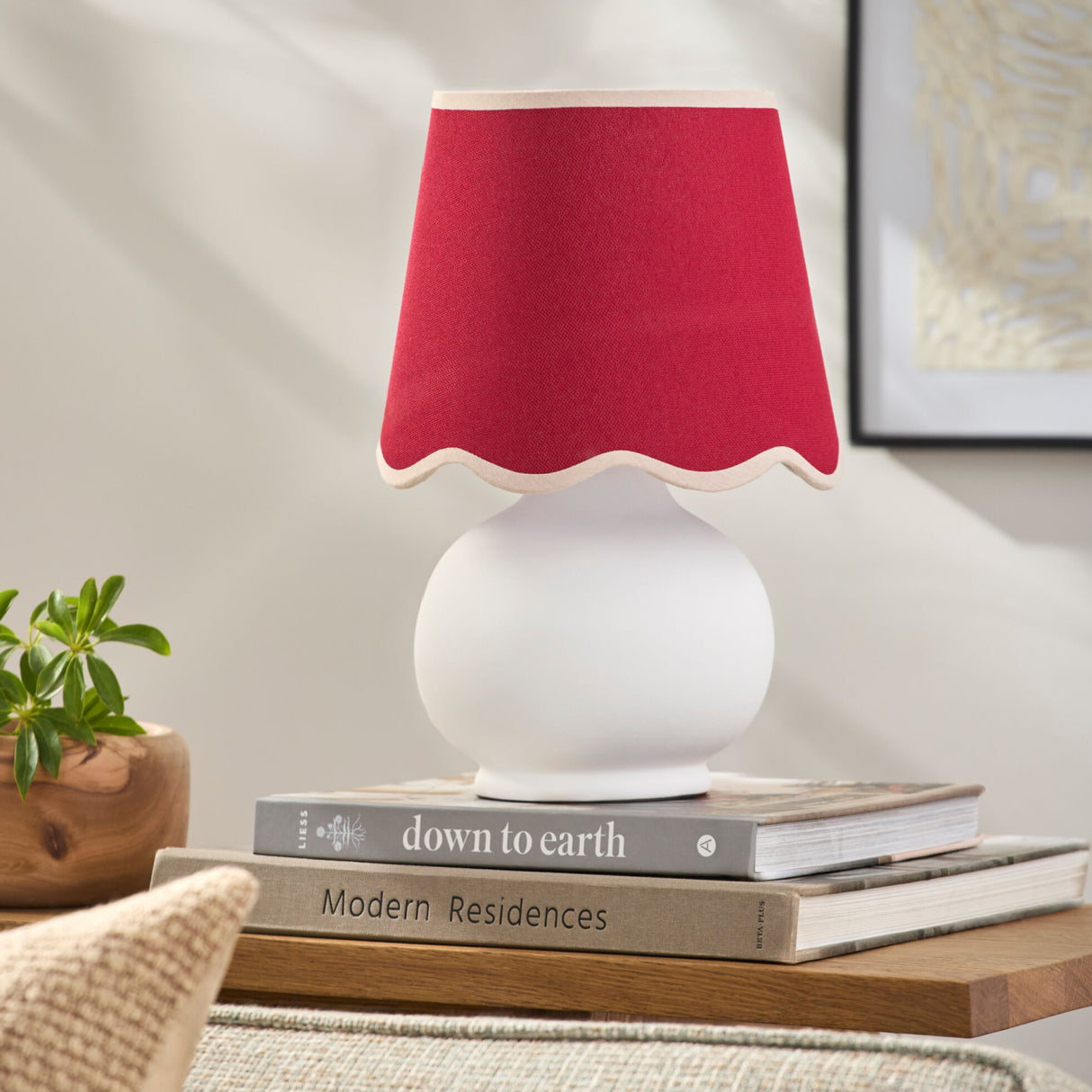 Modern European furniture - Glazed Ceramic Raffia Table Lamp - www.oroa.com | Oroa.com