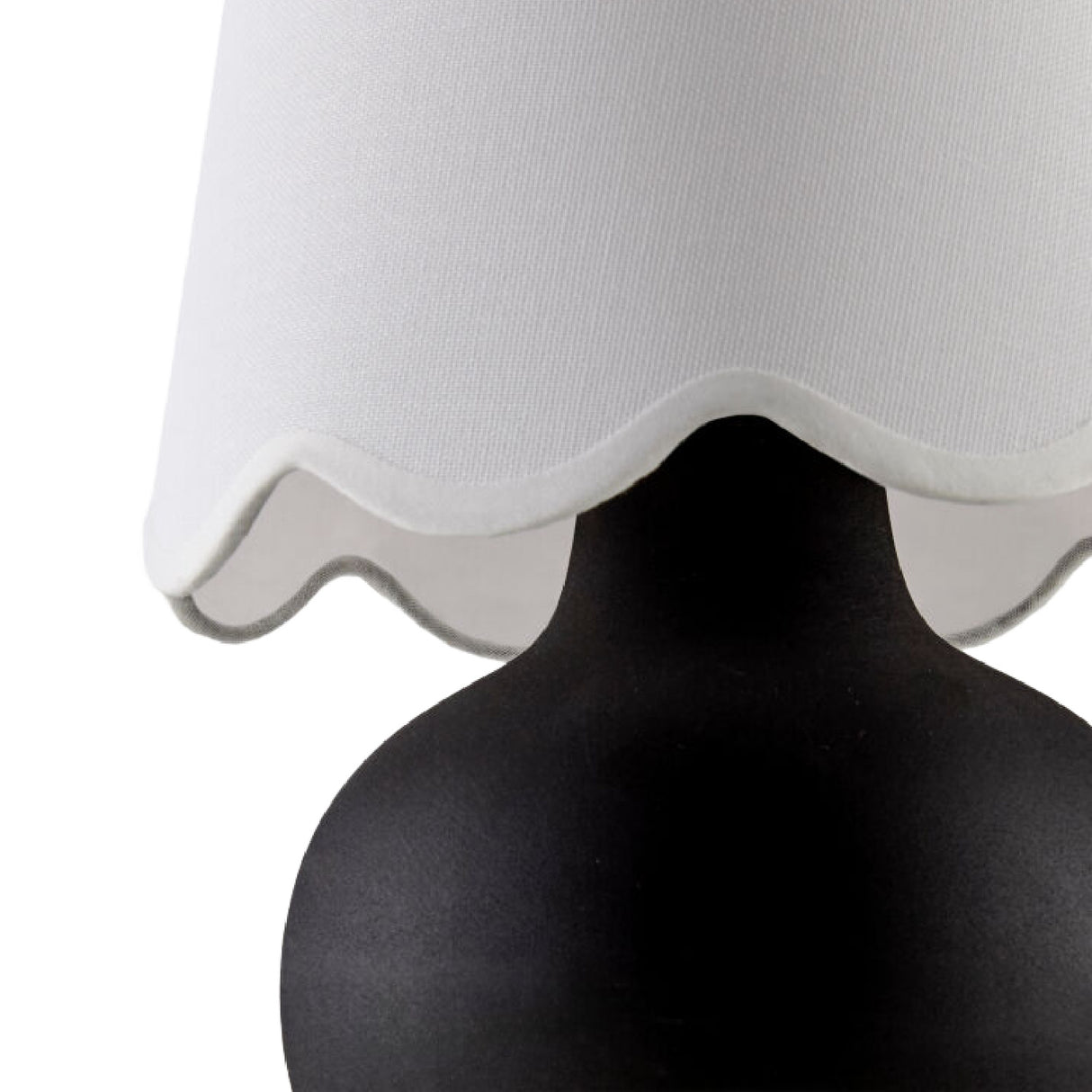Modern European furniture - Scalloped Raffia Accent Table Lamp - www.oroa.com | Oroa.com