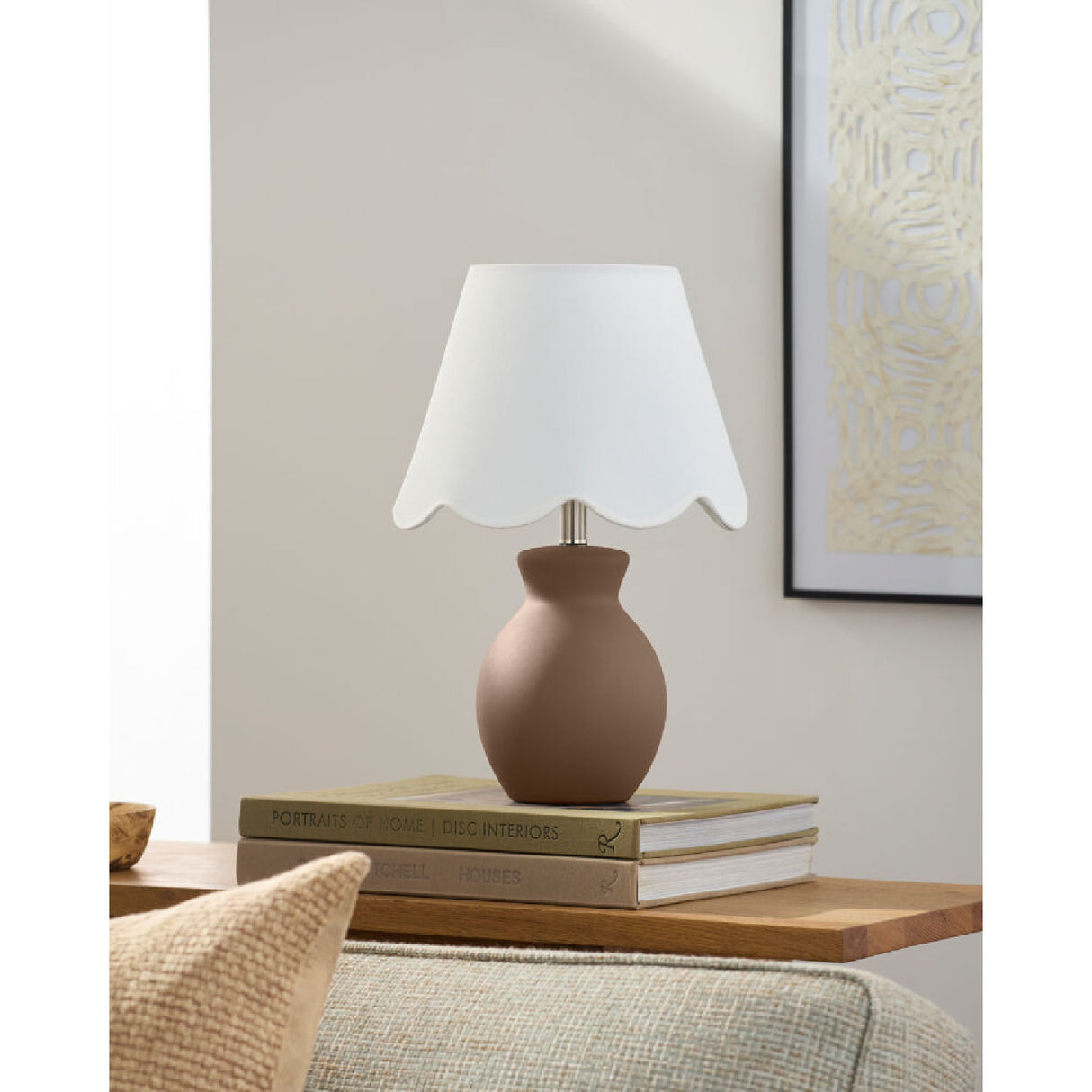 Modern European furniture - Scalloped Edge Accent Table Lamp - www.oroa.com | Oroa.com
