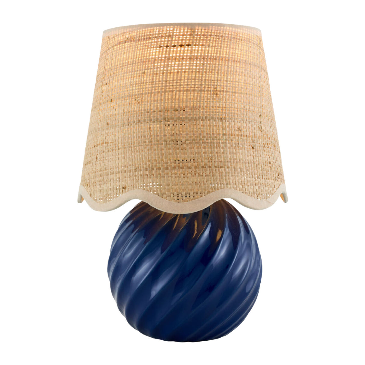 Modern European furniture - Round Glazed Ceramic Table Lamp - www.oroa.com | Oroa.com