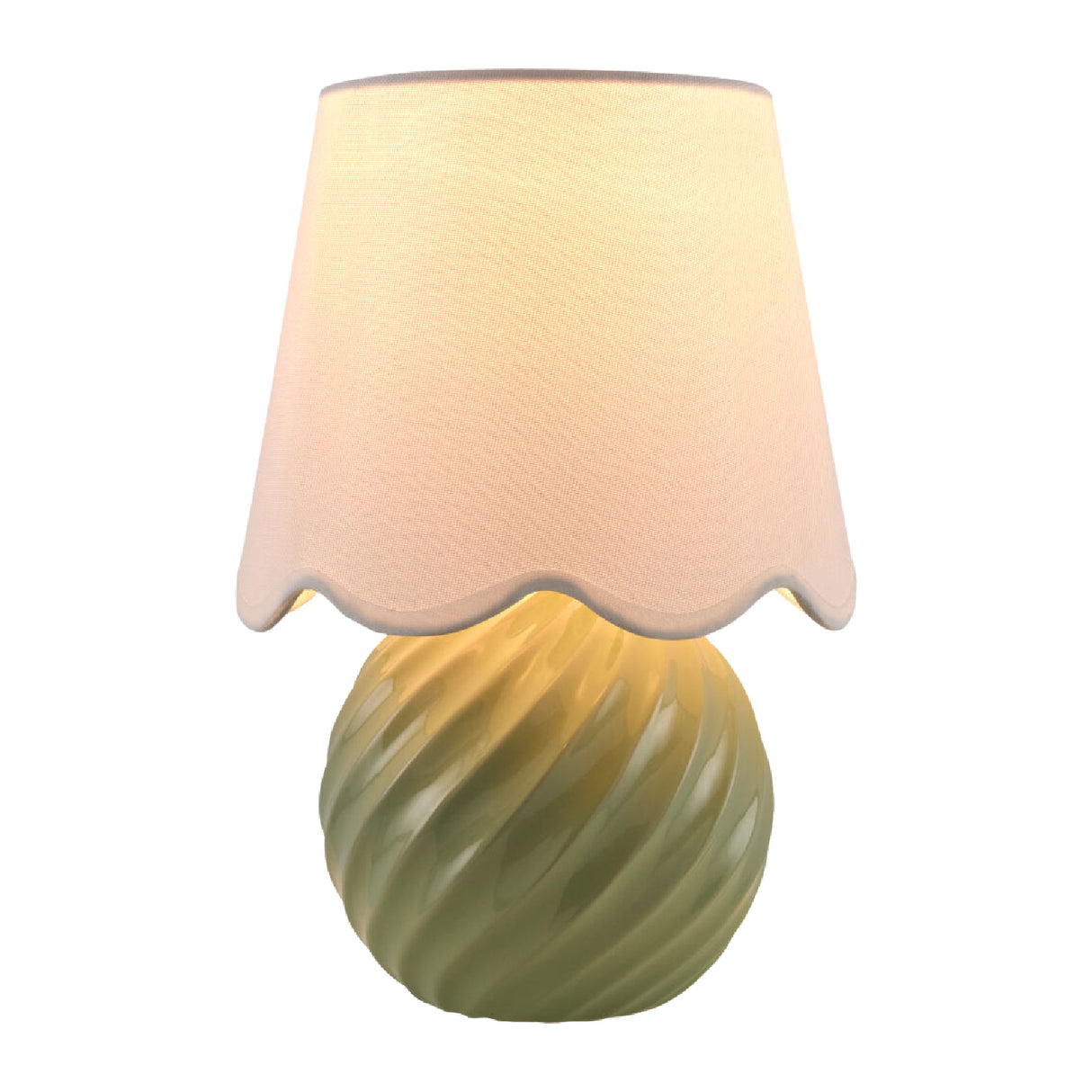Modern European furniture - Round Glazed Ceramic Table Lamp - www.oroa.com | Oroa.com