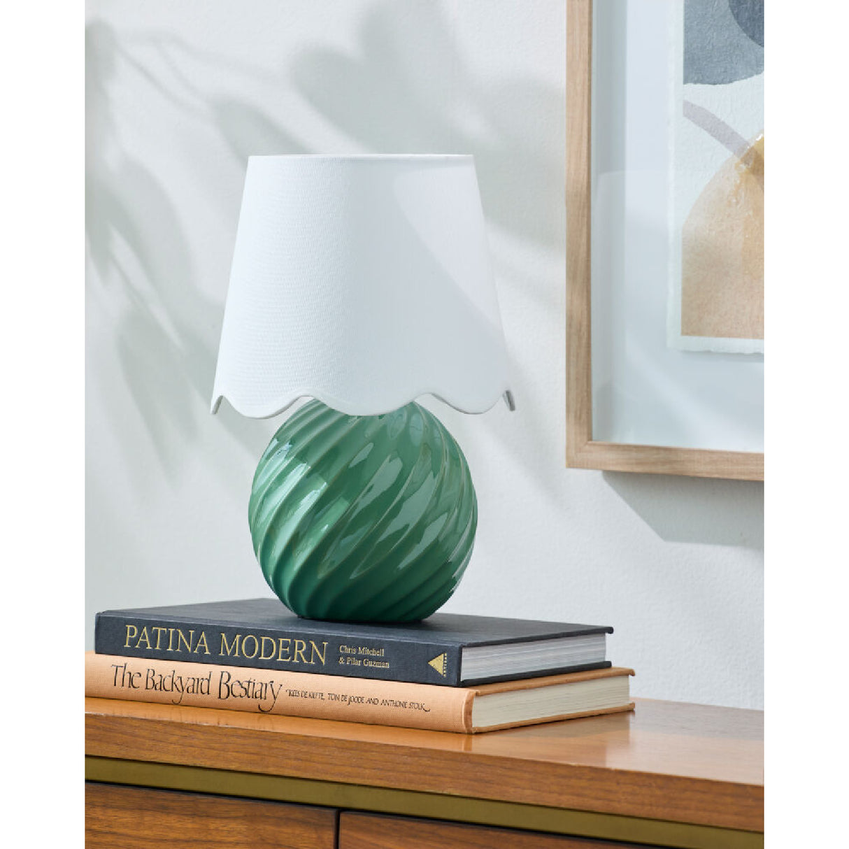 Modern European furniture - Round Glazed Ceramic Table Lamp - www.oroa.com | Oroa.com
