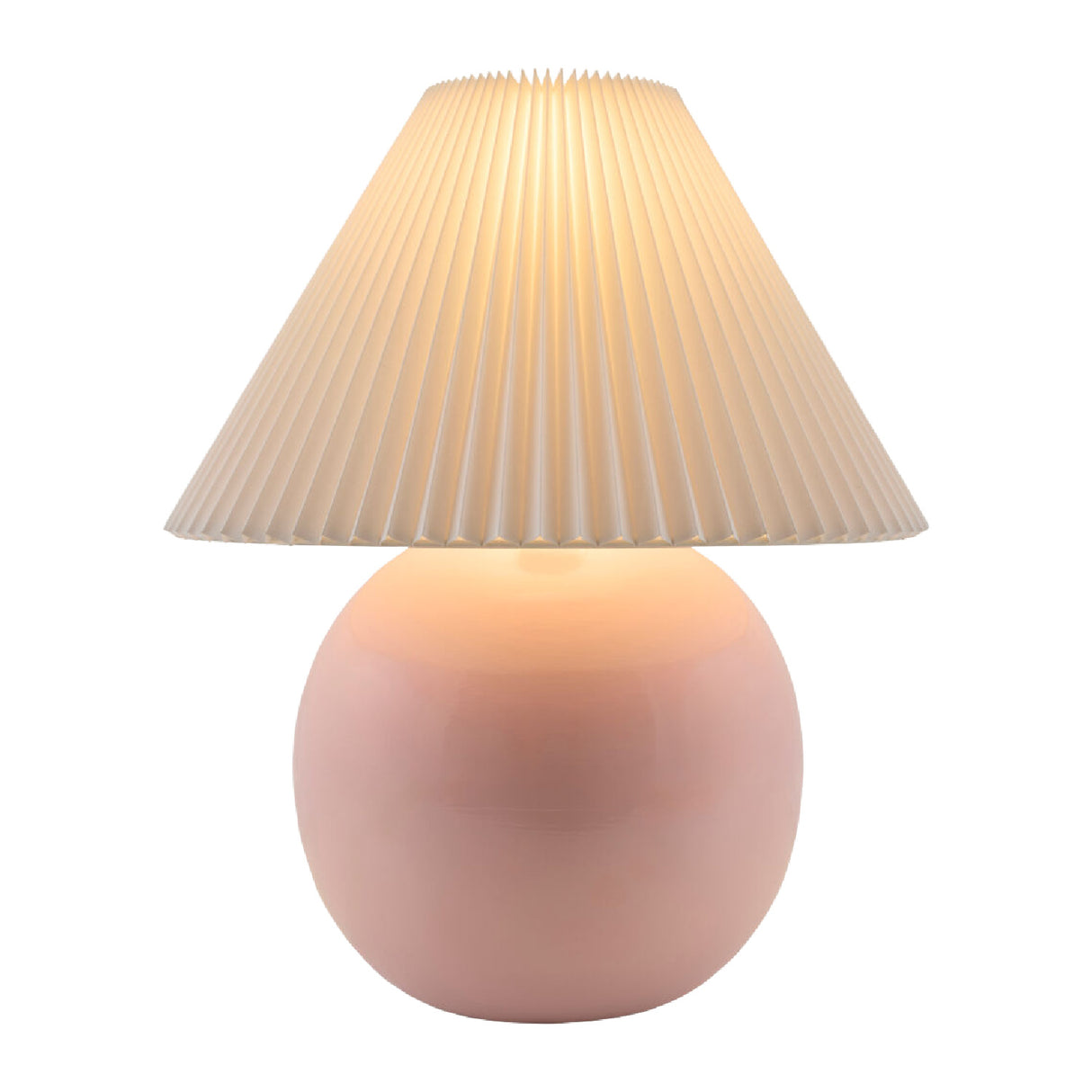 Pleated White Fabric Table Lamp | Oroa.com