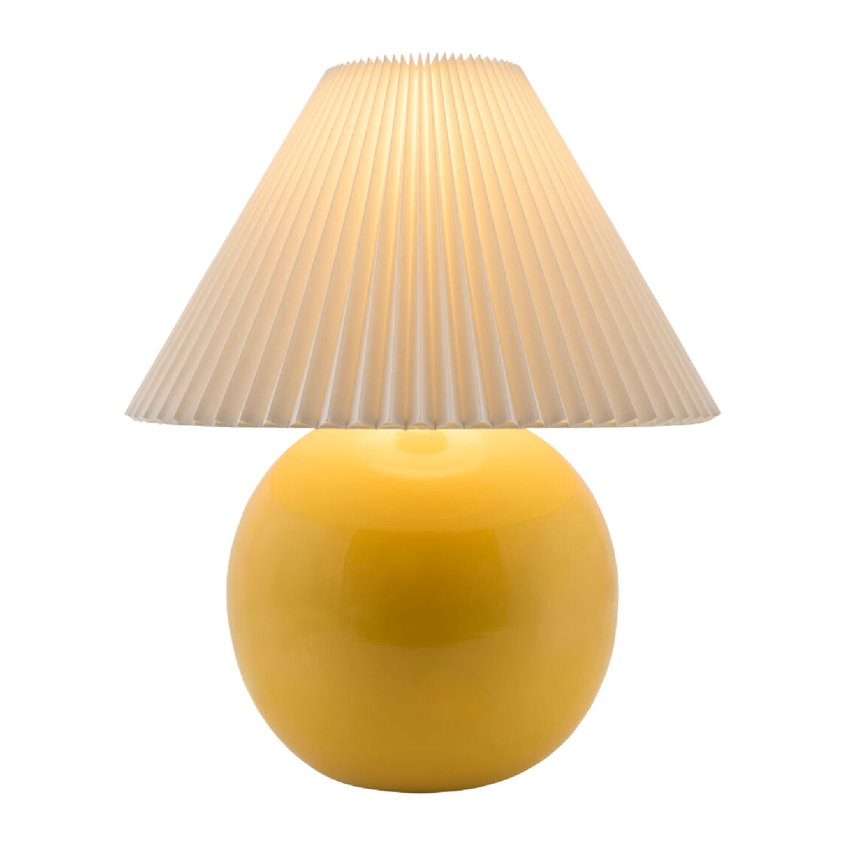 Pleated White Fabric Table Lamp | Oroa.com