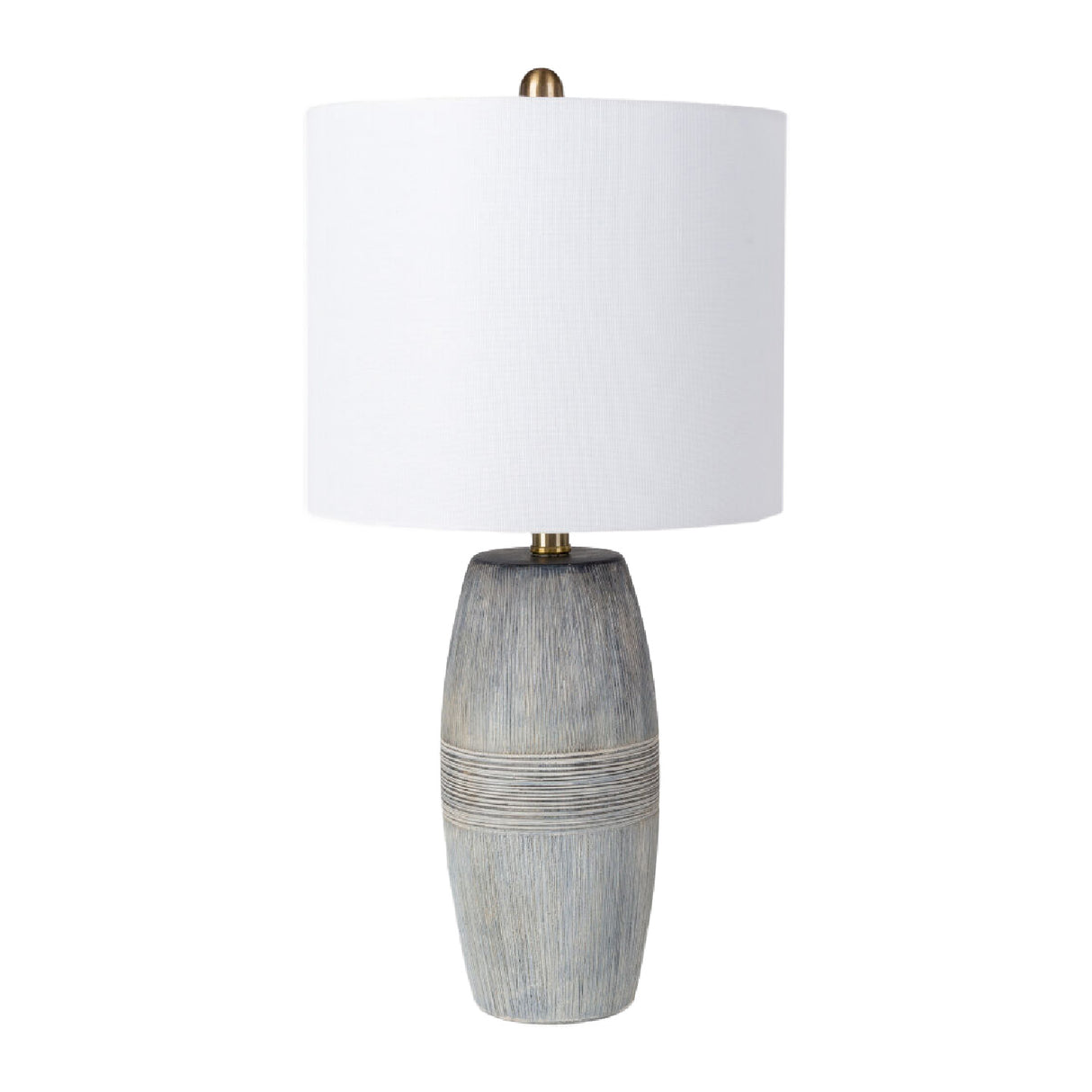 Modern European furniture - Glazed Gray Ceramic Table Lamp - www.oroa.com | Oroa.com