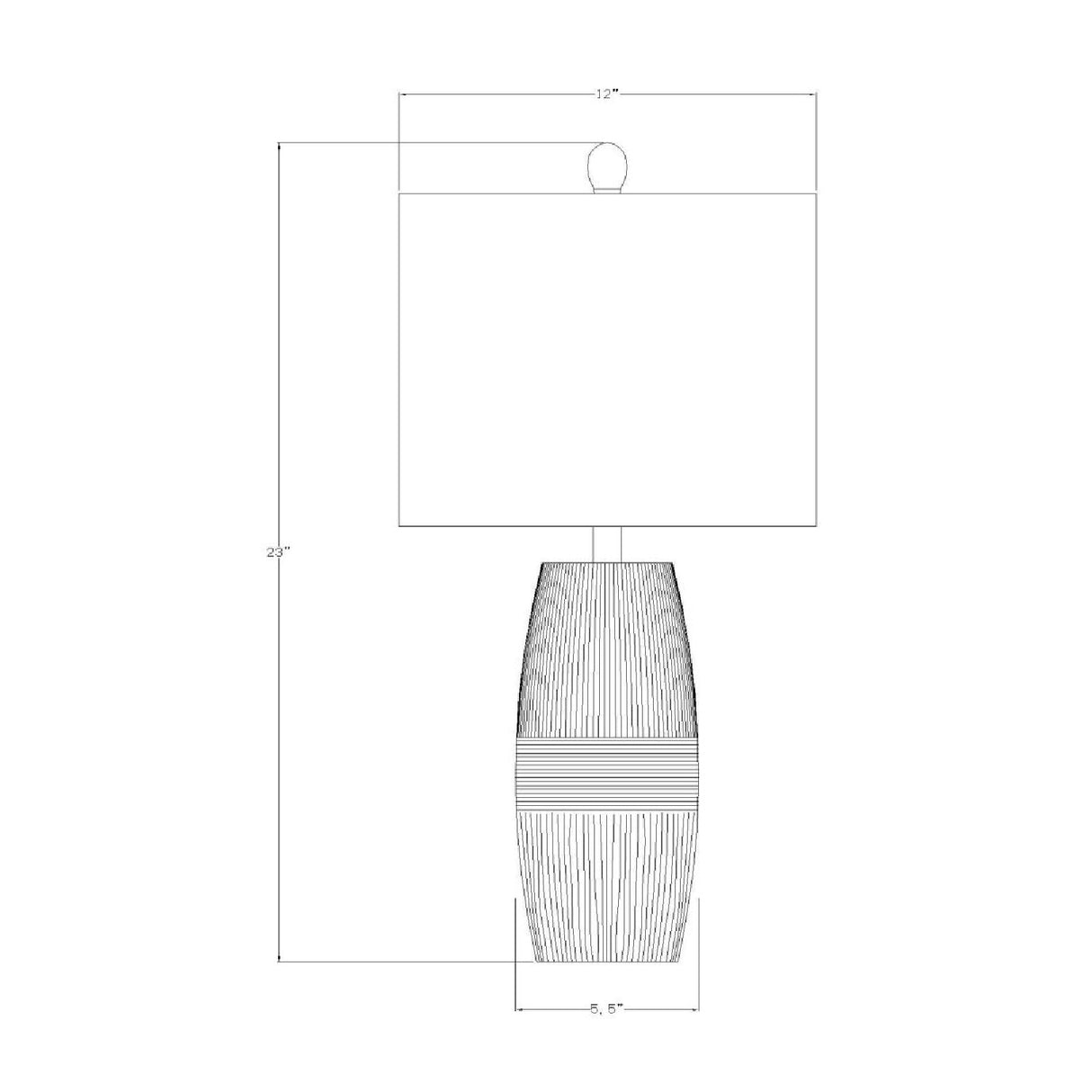 Modern European furniture - Glazed Gray Ceramic Table Lamp - www.oroa.com | Oroa.com