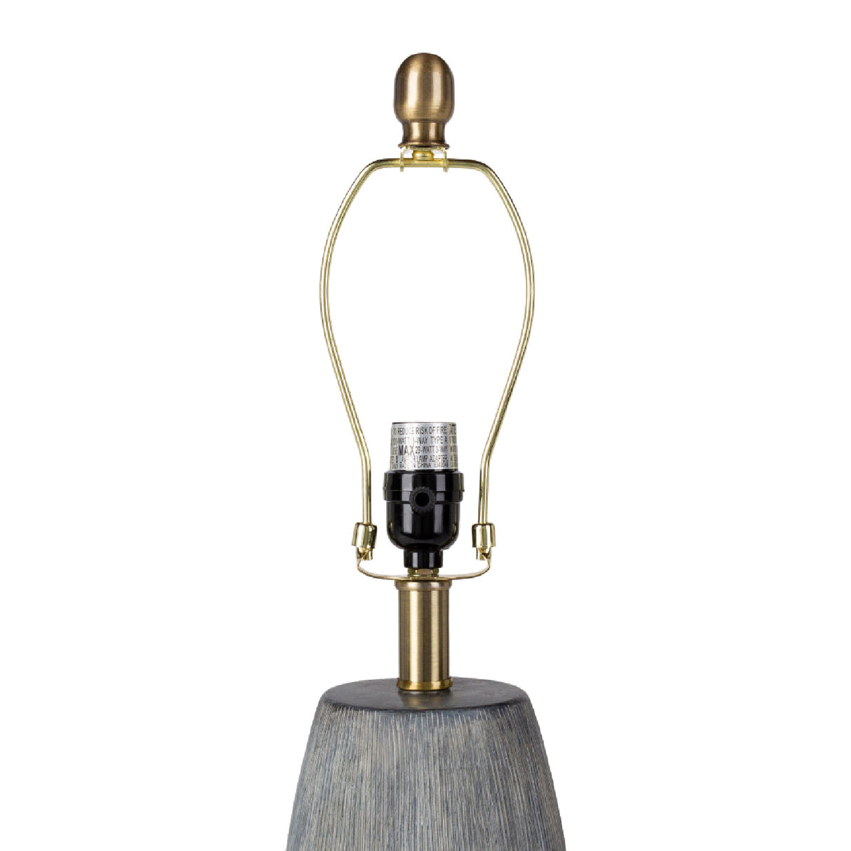 Modern European furniture - Glazed Gray Ceramic Table Lamp - www.oroa.com | Oroa.com