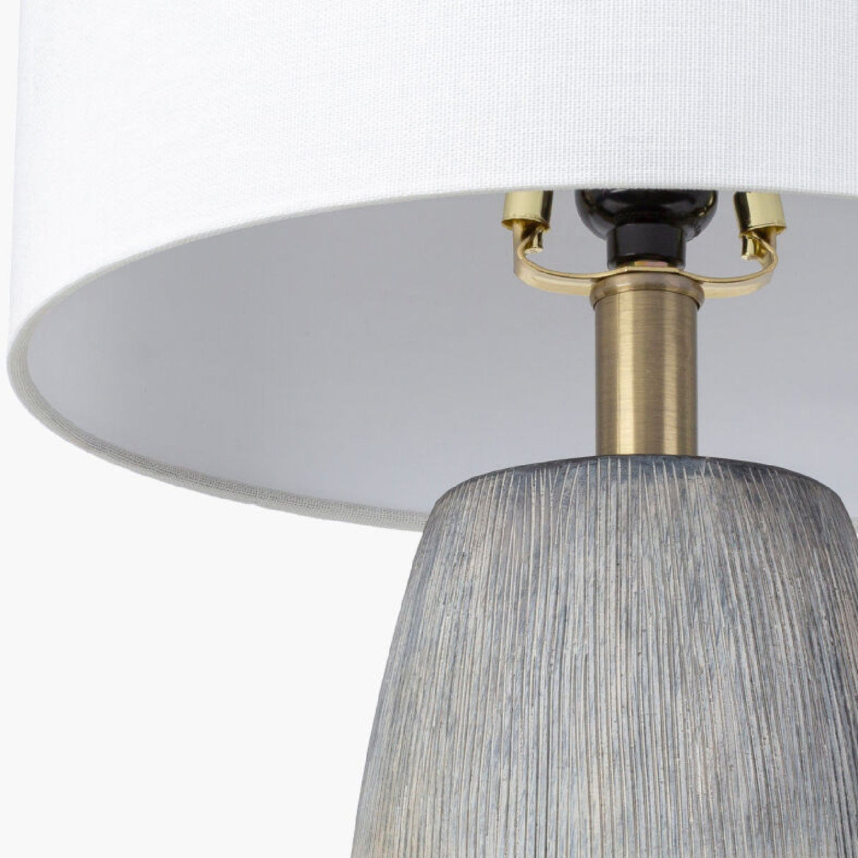 Modern European furniture - Glazed Gray Ceramic Table Lamp - www.oroa.com | Oroa.com