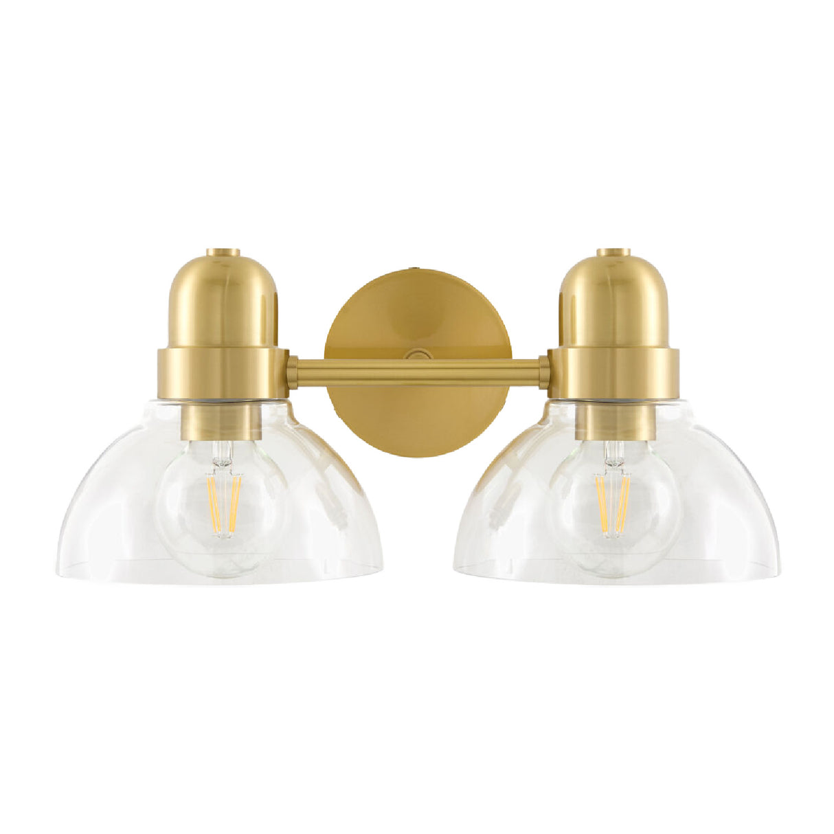 Modern European furniture - Clear Glass Gold Wall Lamp - www.oroa.com | Oroa.com