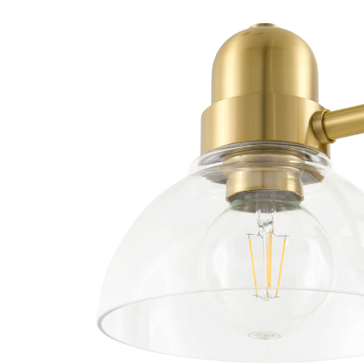 Modern European furniture - Clear Glass Gold Wall Lamp - www.oroa.com | Oroa.com