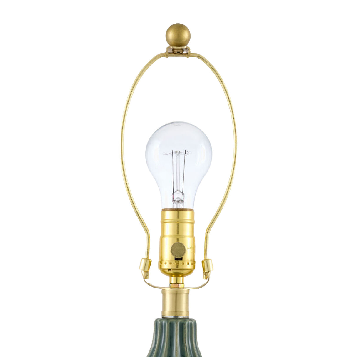 Modern European furniture - Green Fluted Ceramic Table Lamp - www.oroa.com | Oroa.com