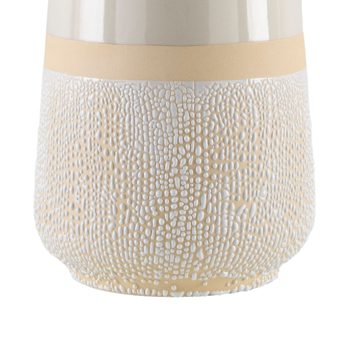 Glazed White Ceramic Table Lamp | Oroa.com
