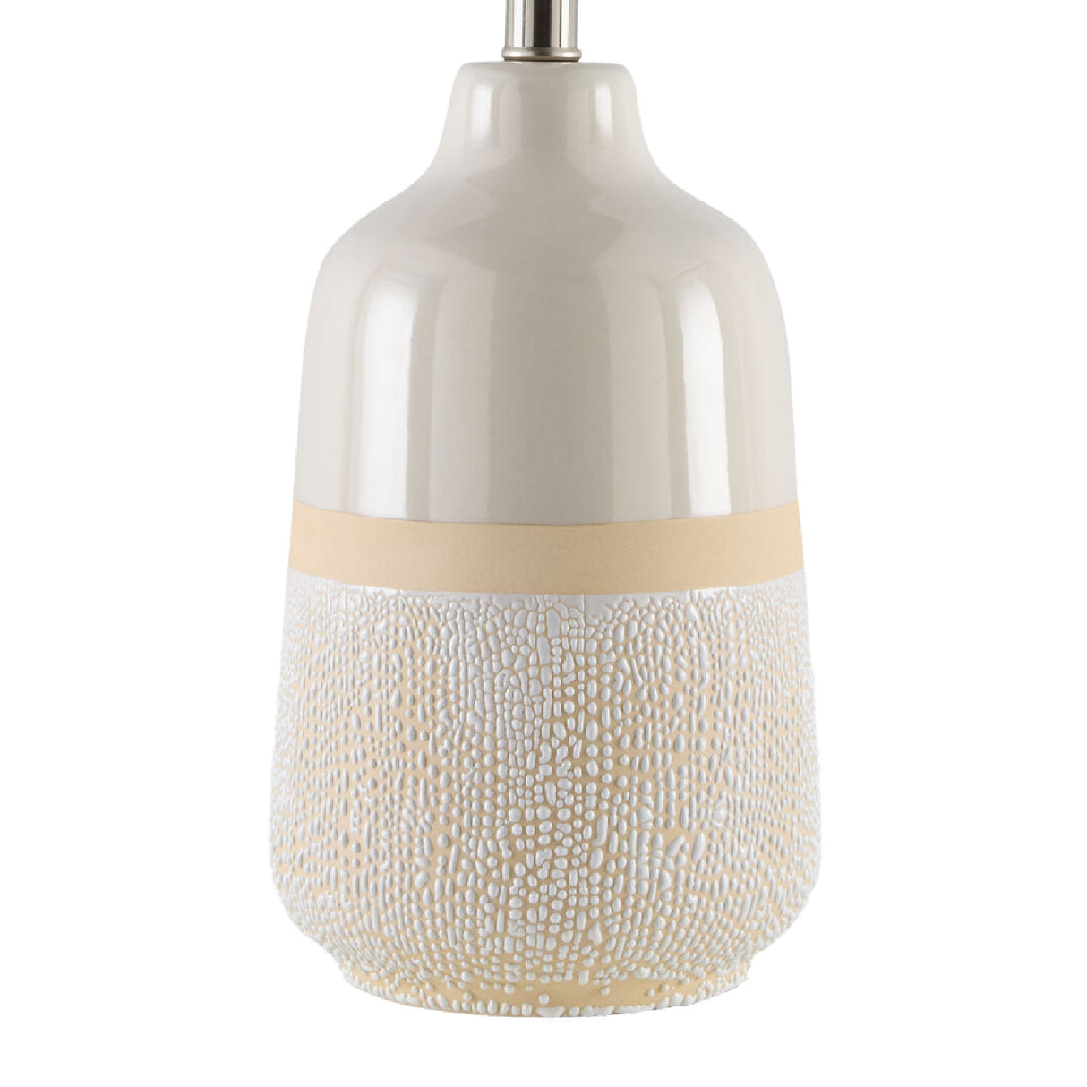 Glazed White Ceramic Table Lamp | Oroa.com
