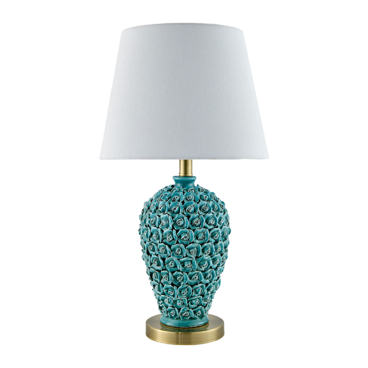 Modern European furniture - Green Ceramic Rose Table Lamp - www.oroa.com | Oroa.com