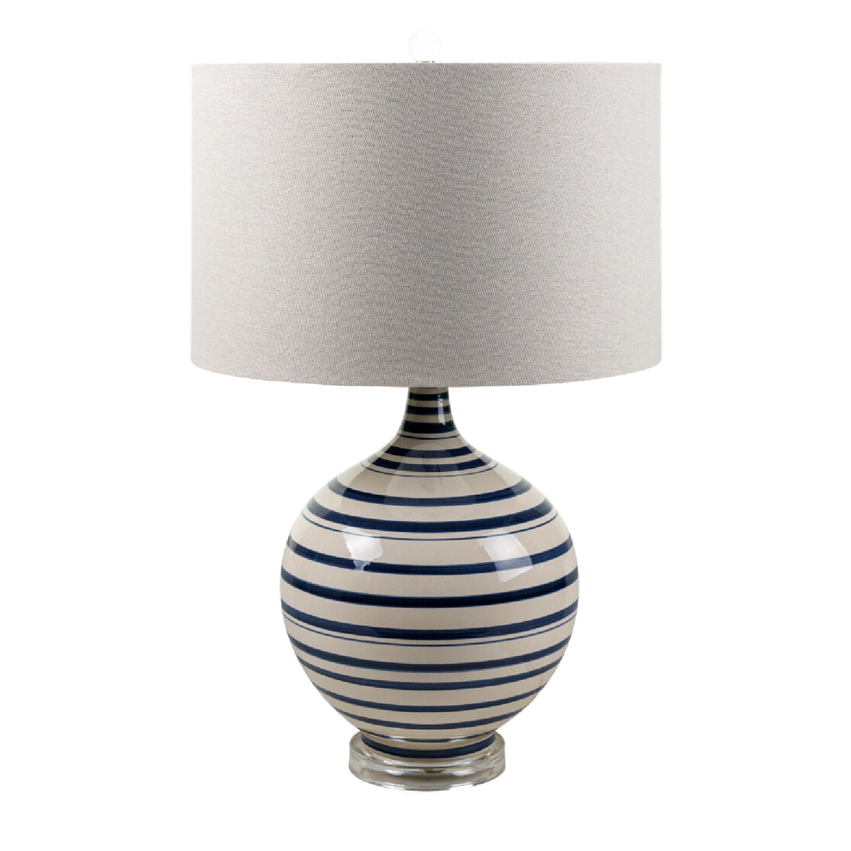 Modern European furniture - Navy Stripes Ceramic Table Lamp - www.oroa.com | Oroa.com