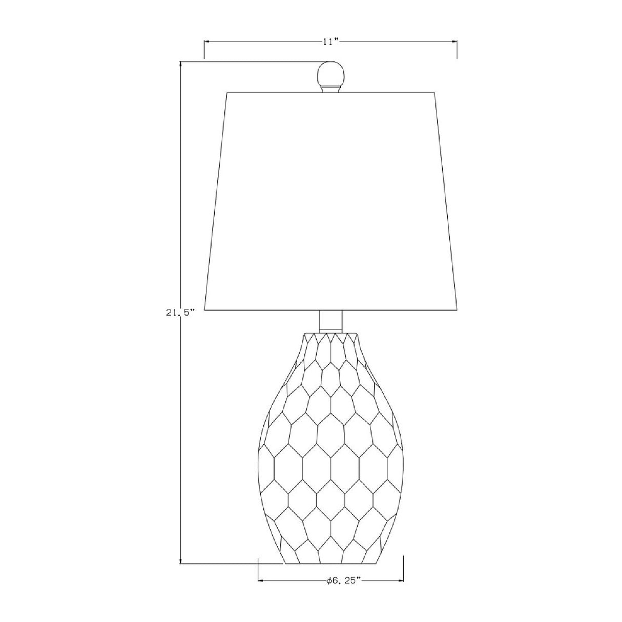 Modern European furniture - White Ceramic Linen Table Lamp - www.oroa.com | Oroa.com