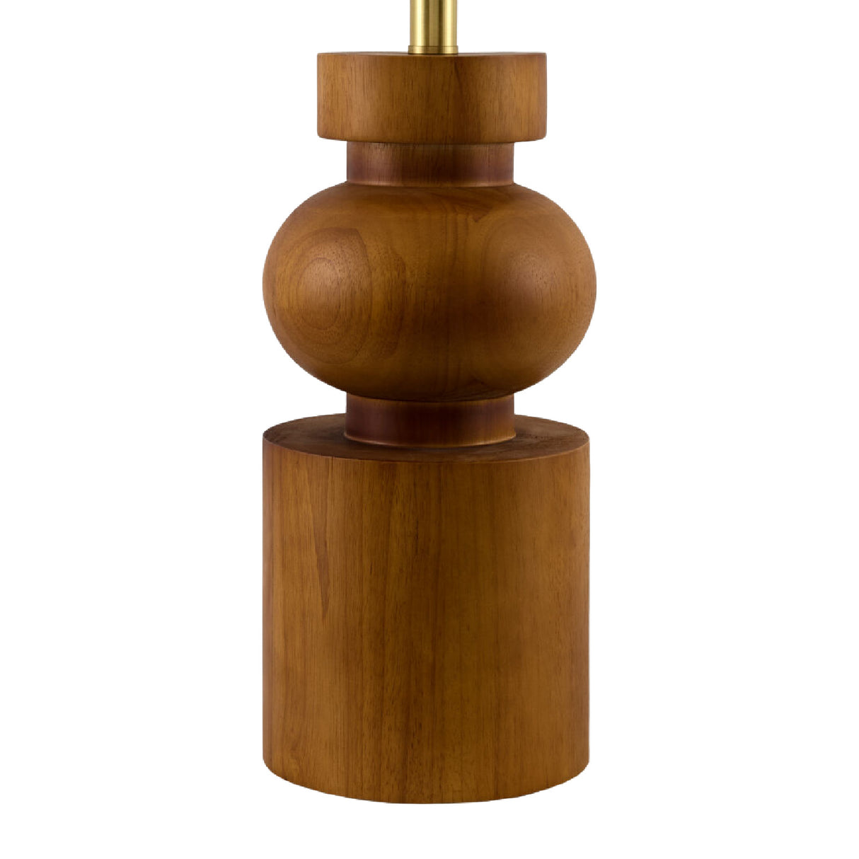 Modern European furniture - Painted Brown Rubberwood Table Lamp - www.oroa.com | Oroa.com