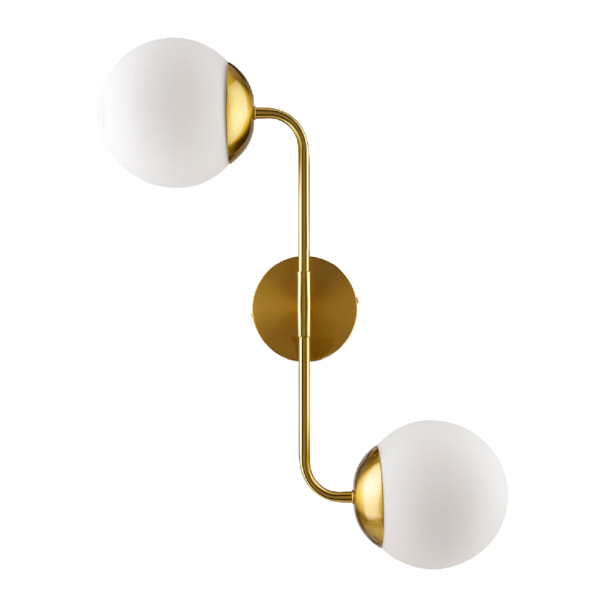 Modern European furniture - Double White Glass Wall Lamp - www.oroa.com | Oroa.com
